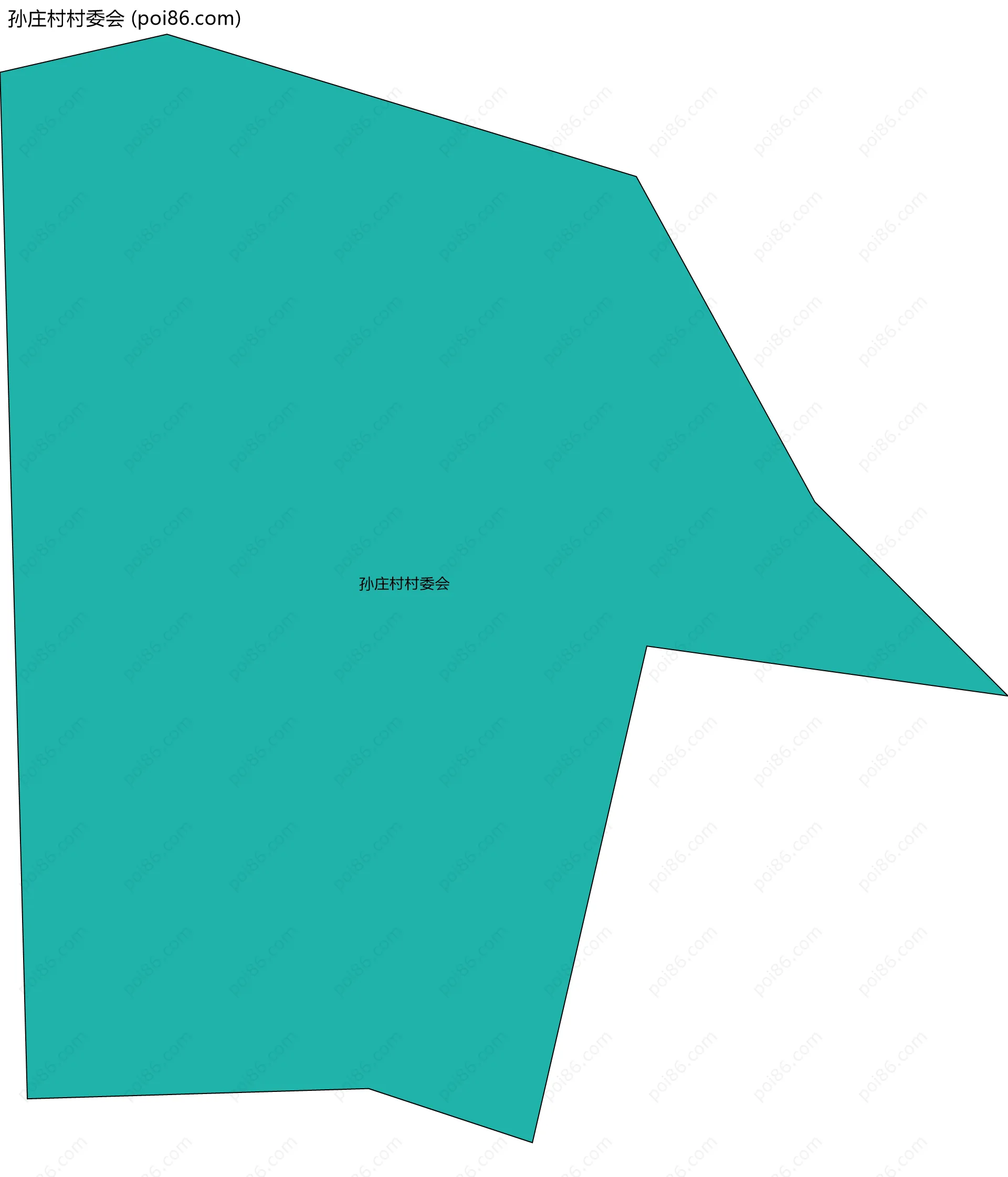 孙庄村村委会边界地图