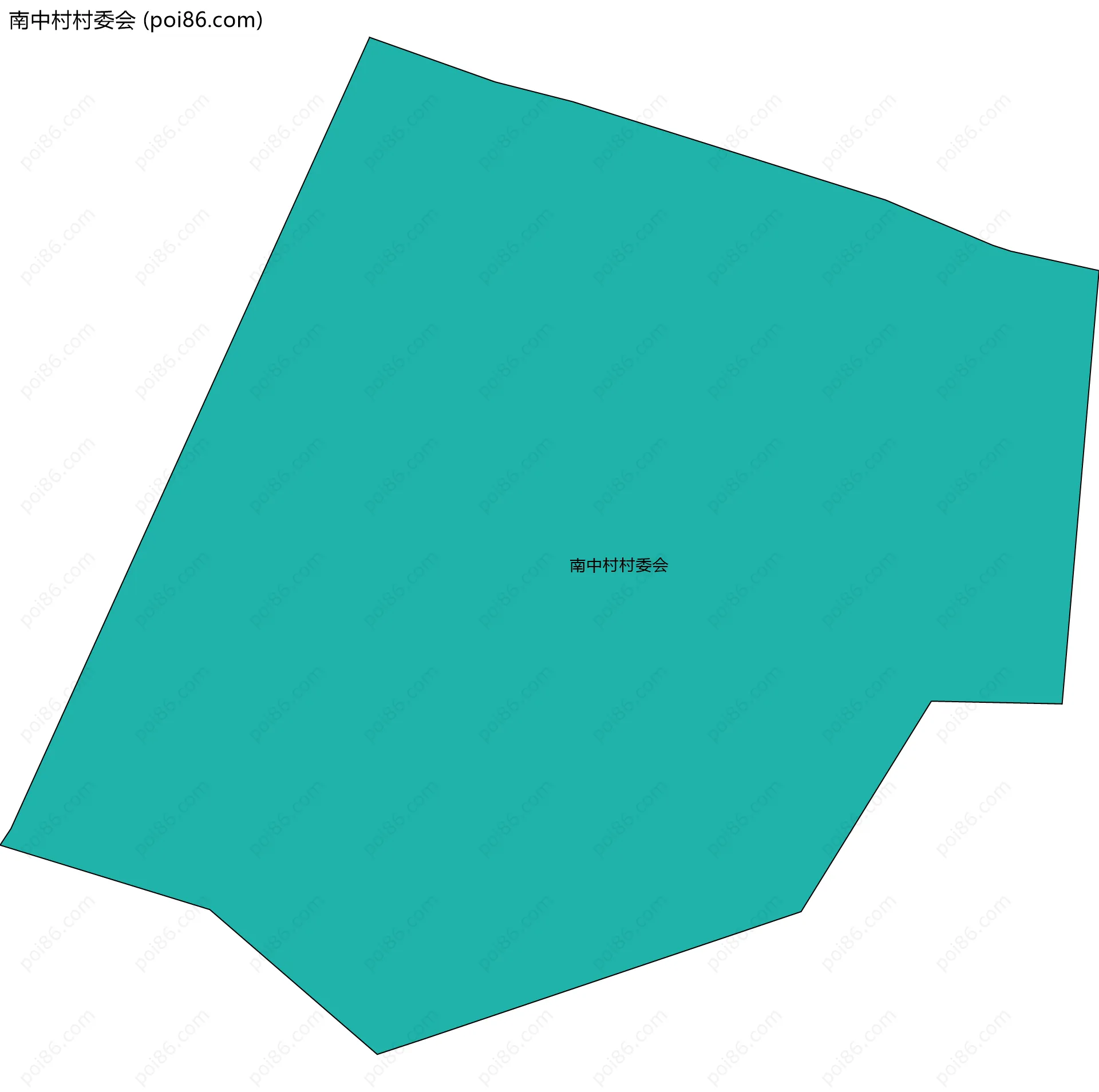 南中村村委会边界地图