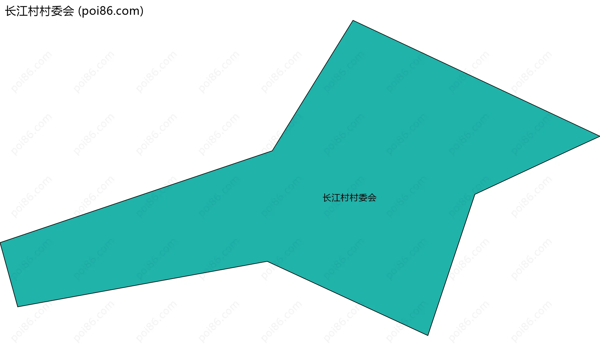 长江村村委会边界地图