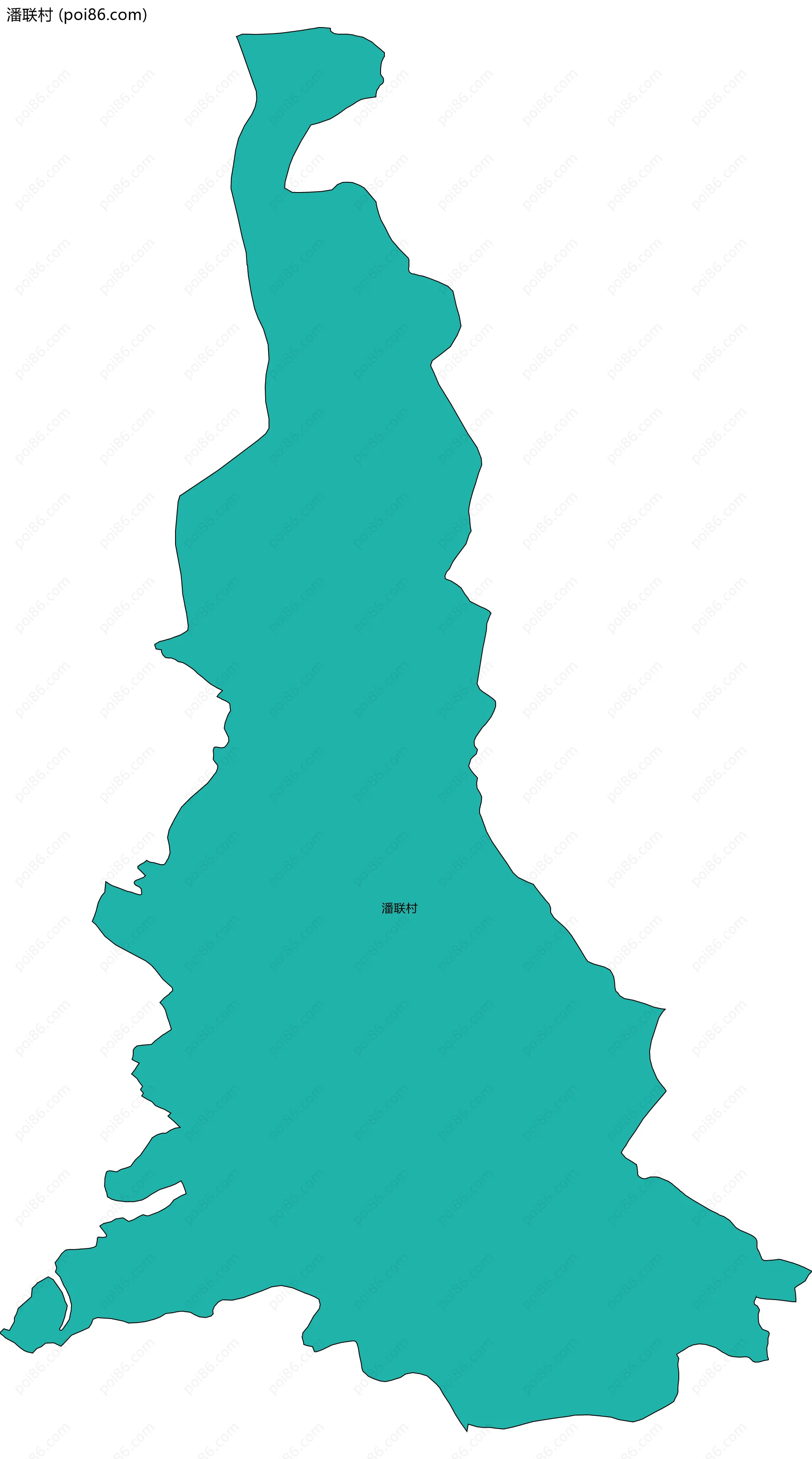 潘联村边界地图