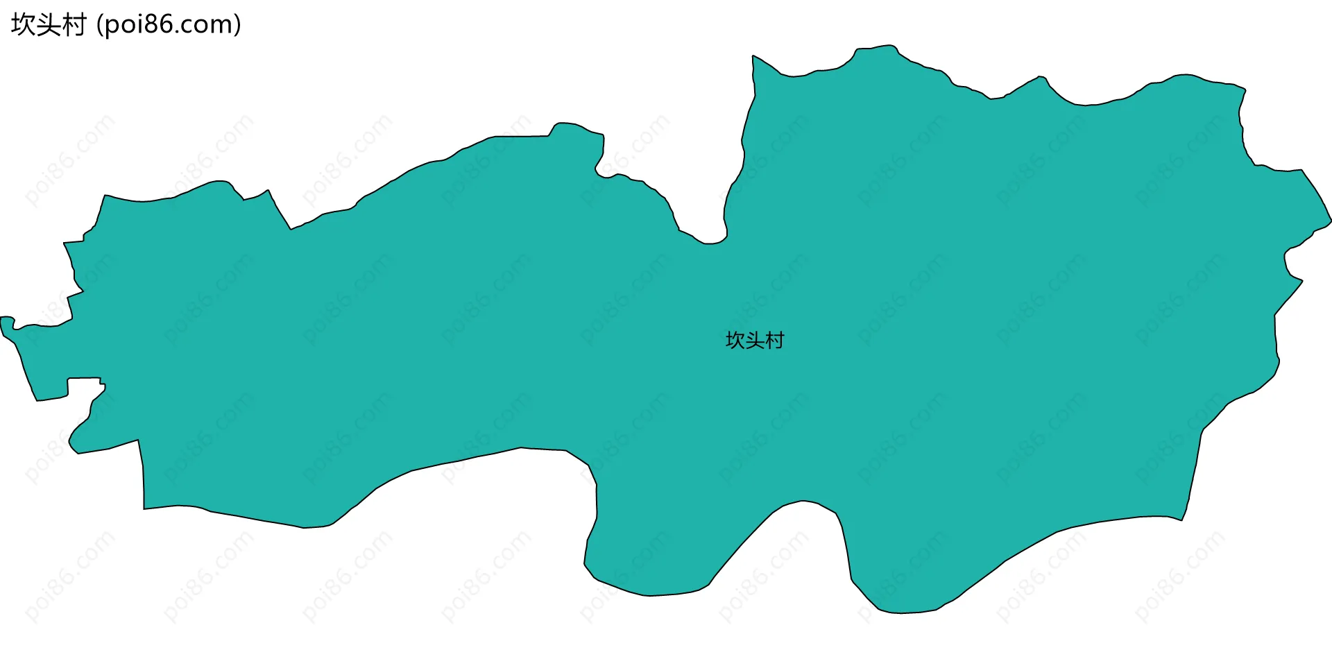 坎头村边界地图