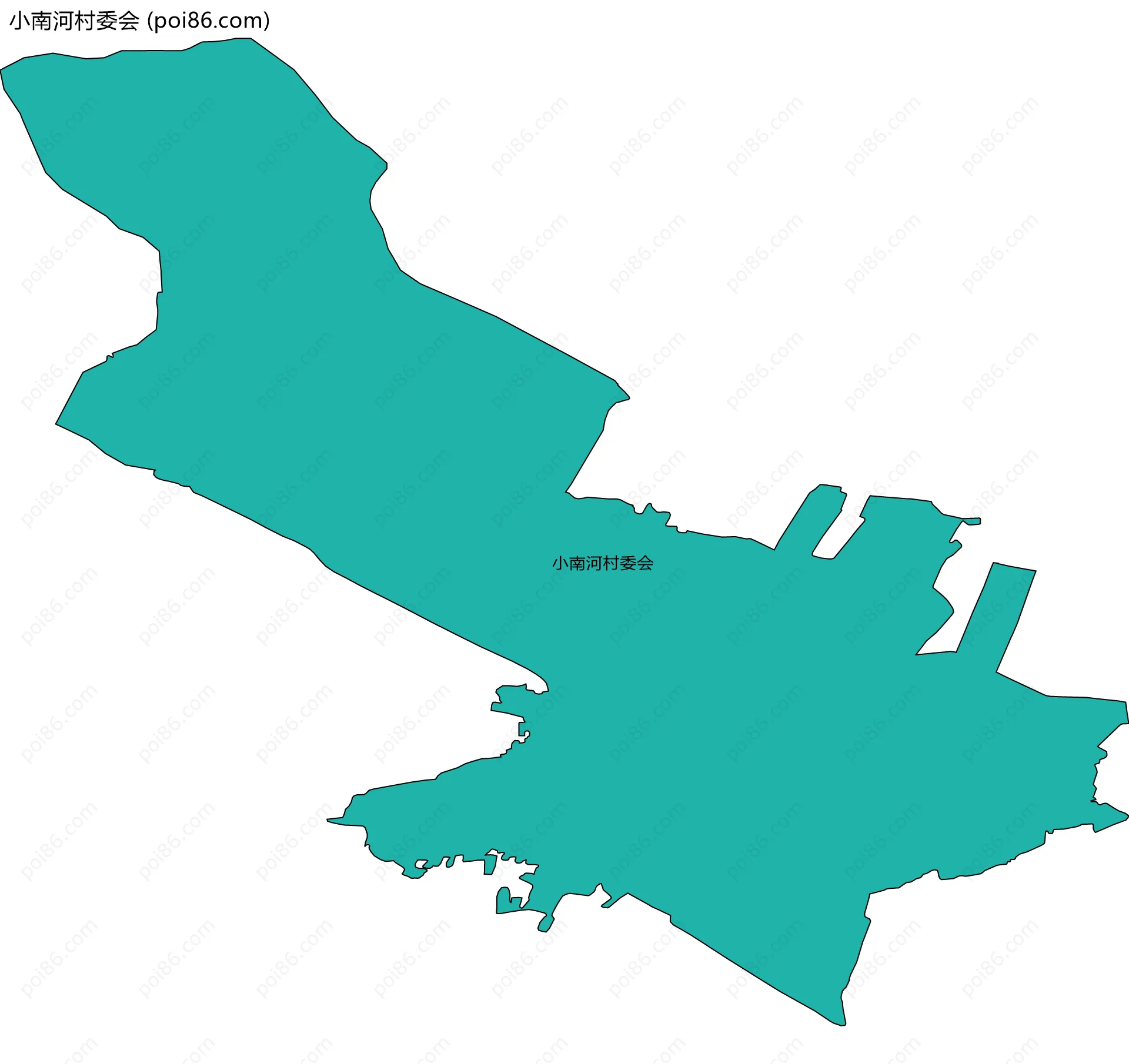 小南河村委会边界地图