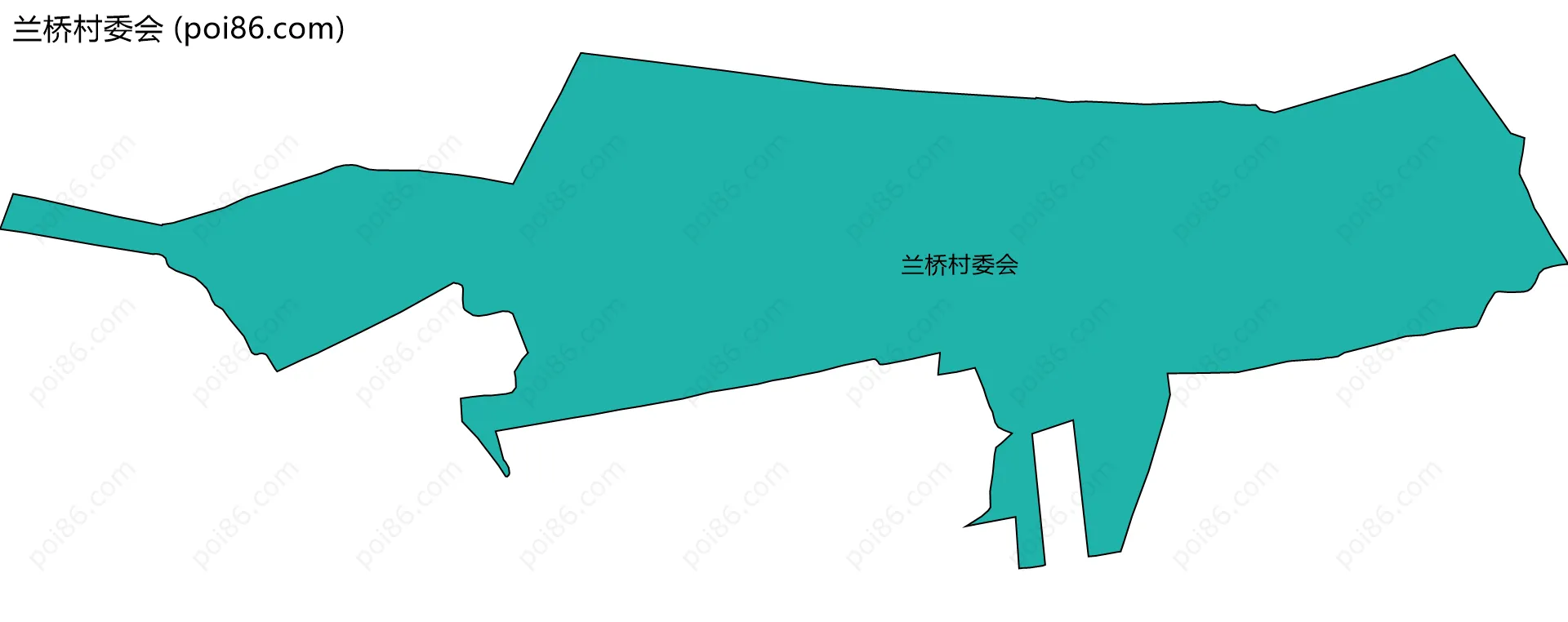 兰桥村委会边界地图