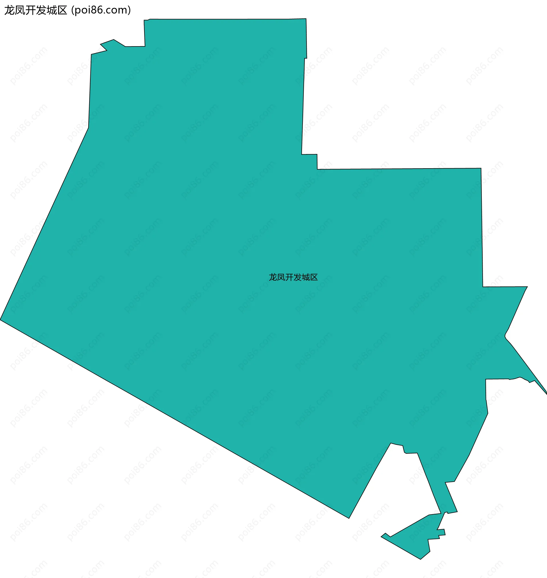 龙凤开发城区边界地图