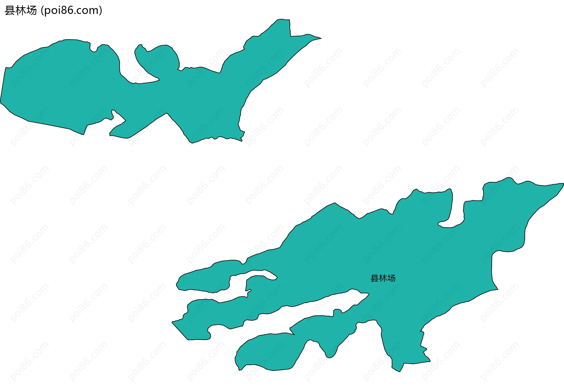 县林场边界地图