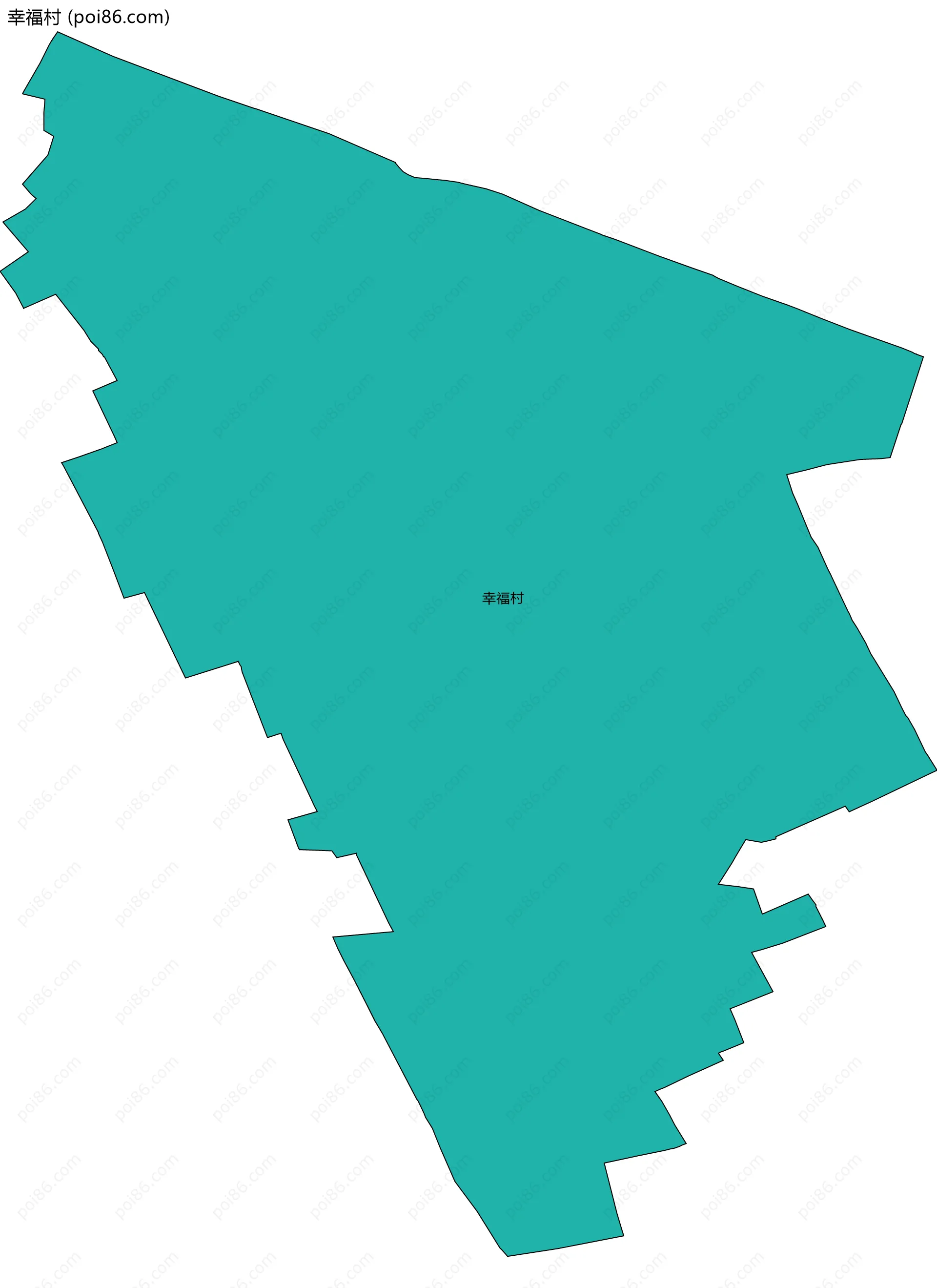 幸福村边界地图