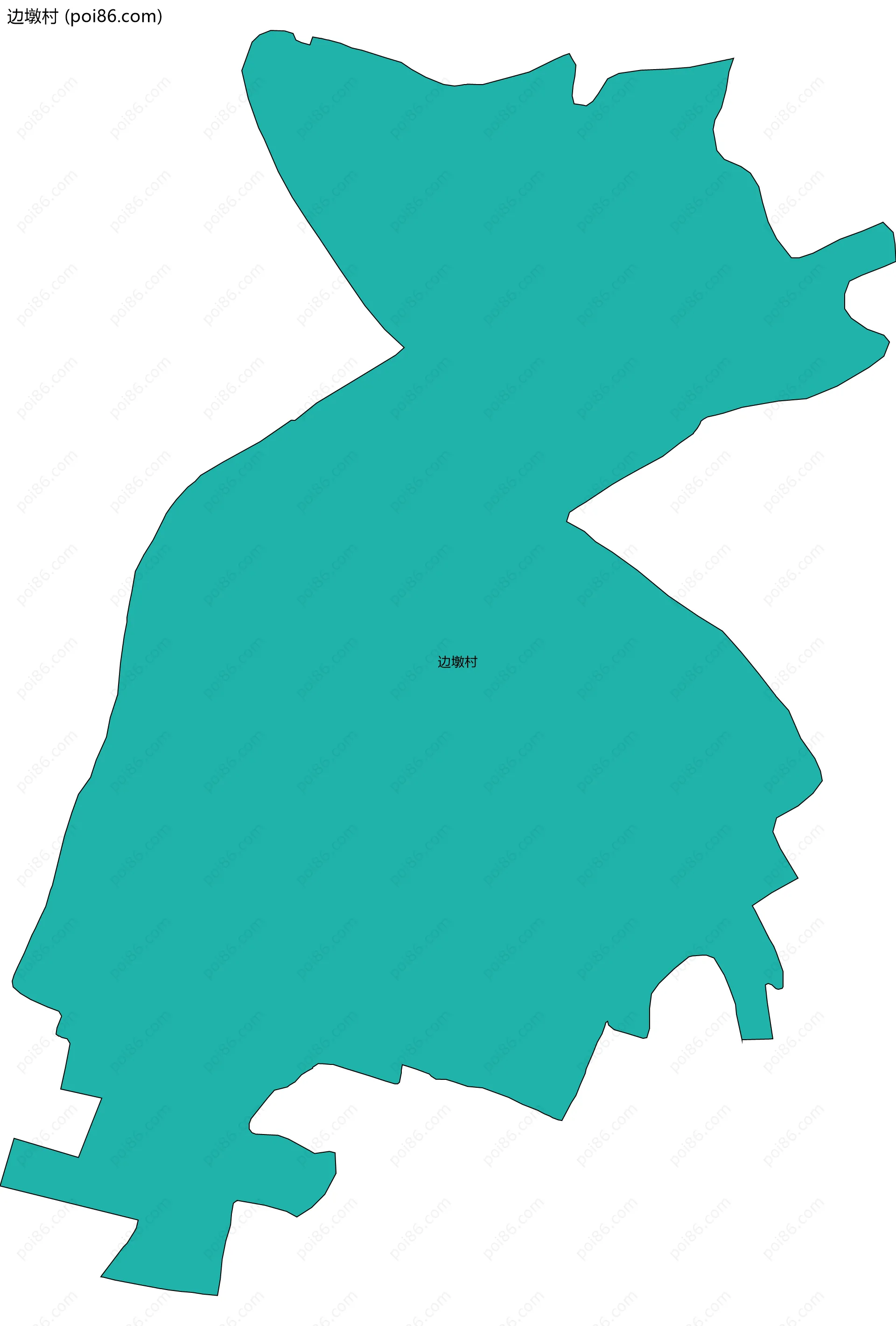 边墩村边界地图