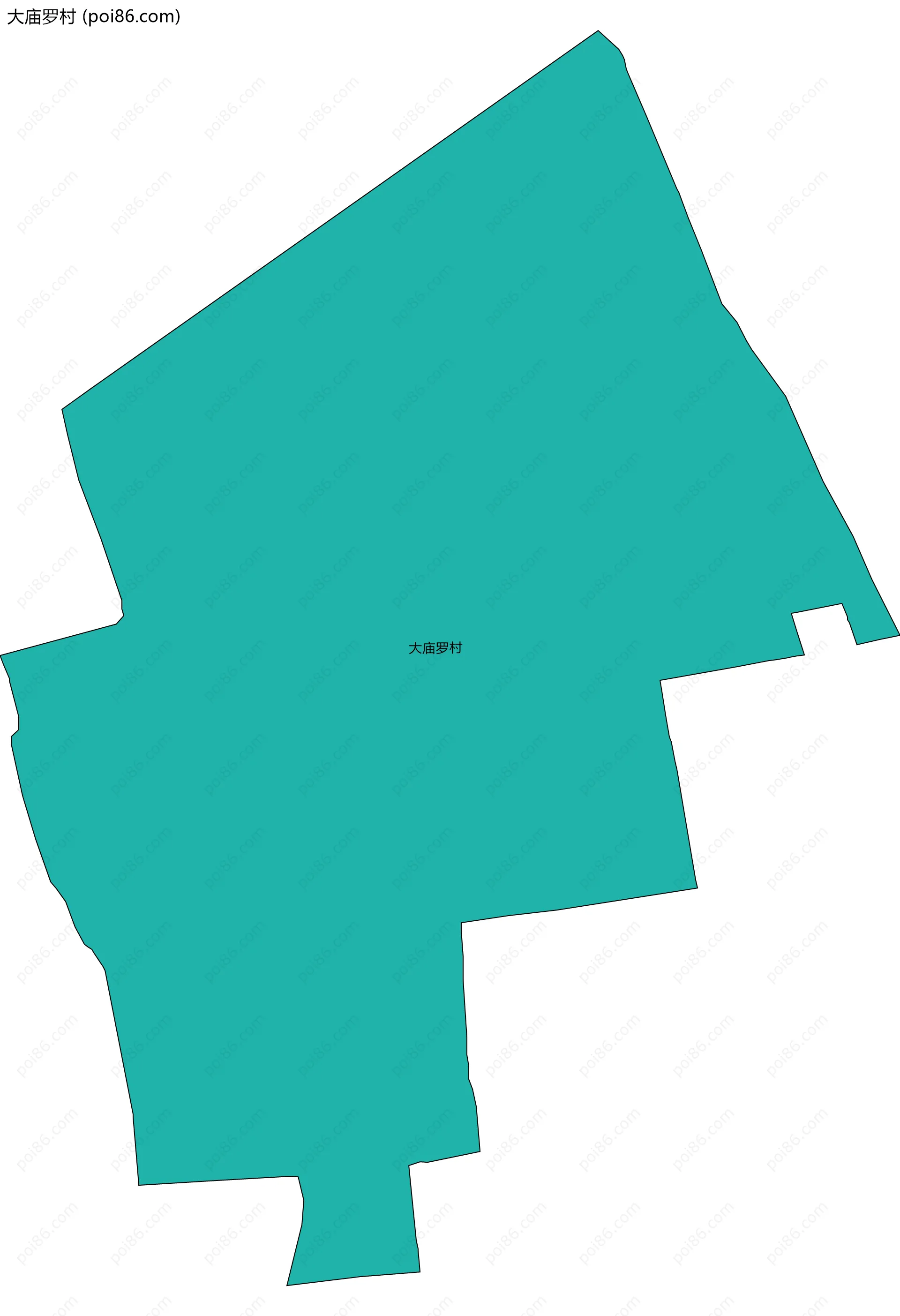 大庙罗村边界地图