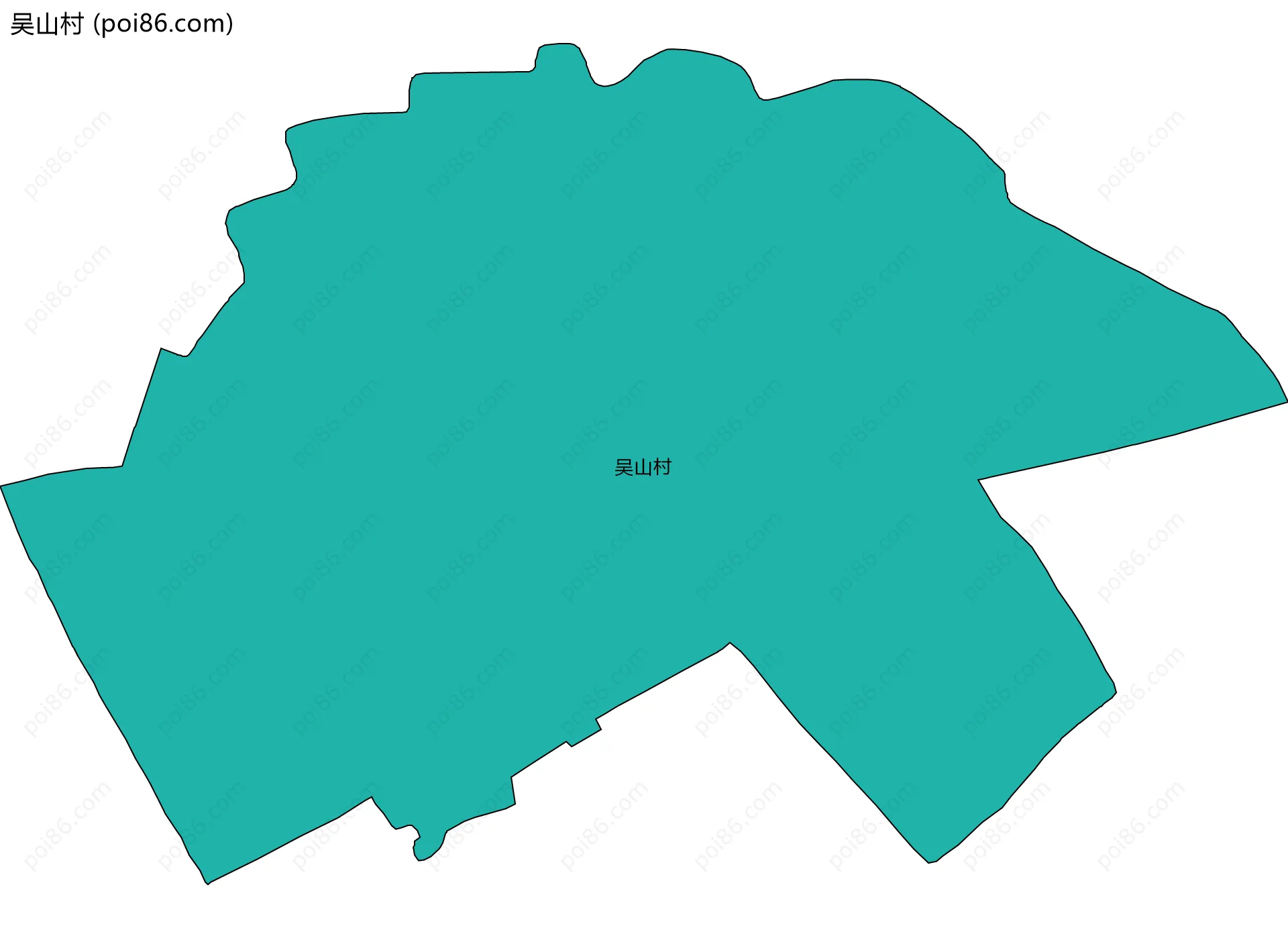 吴山村边界地图