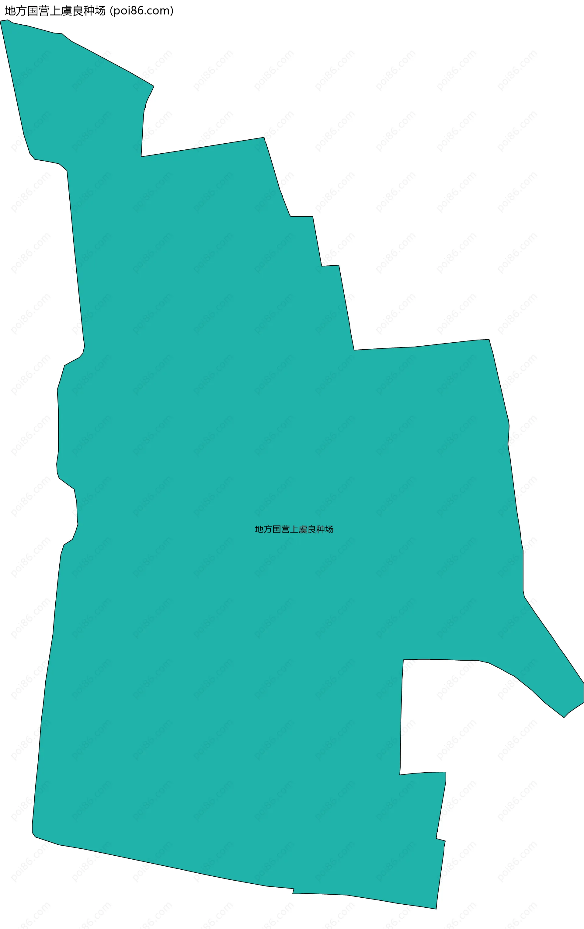 地方国营上虞良种场边界地图