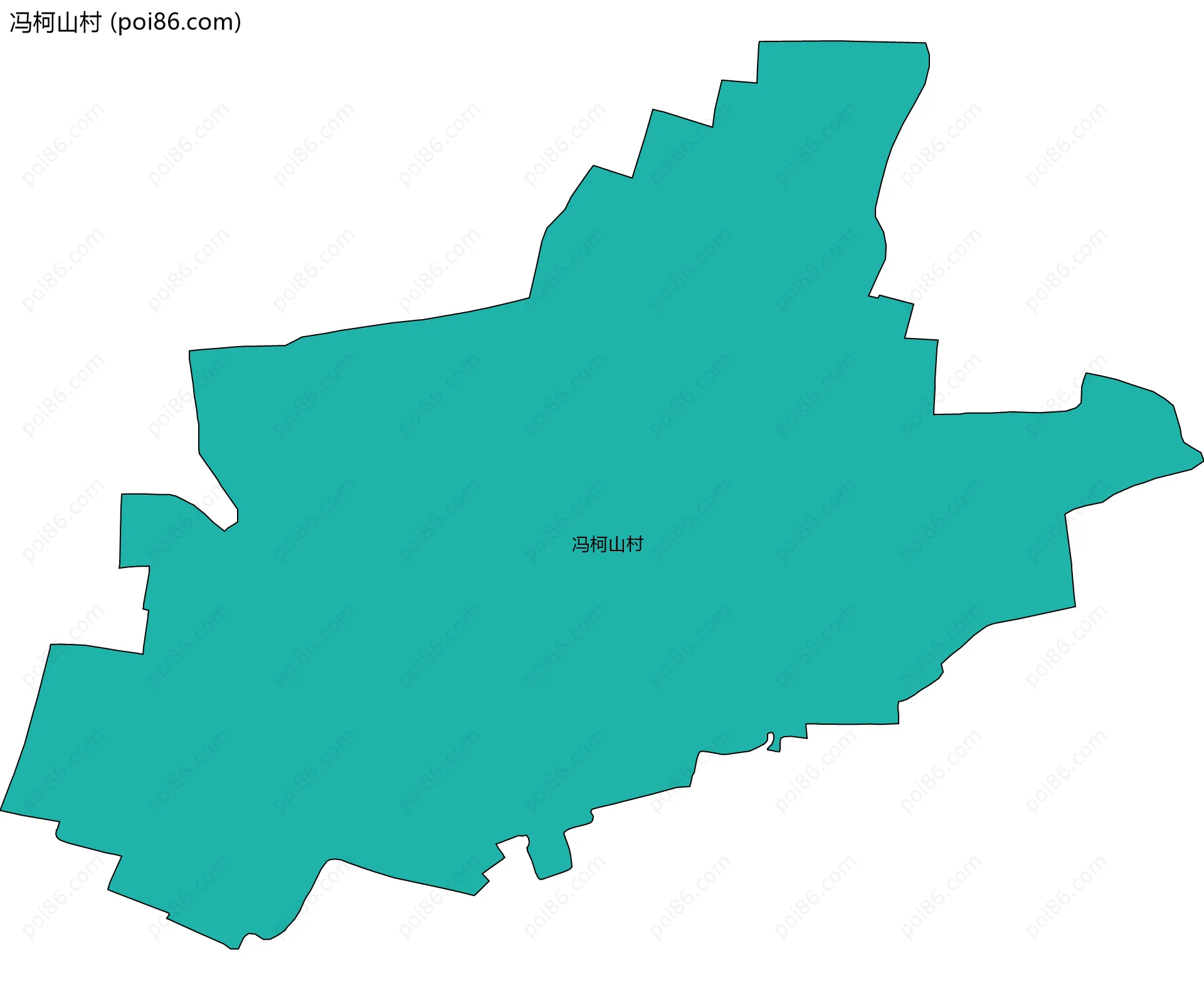 冯柯山村边界地图
