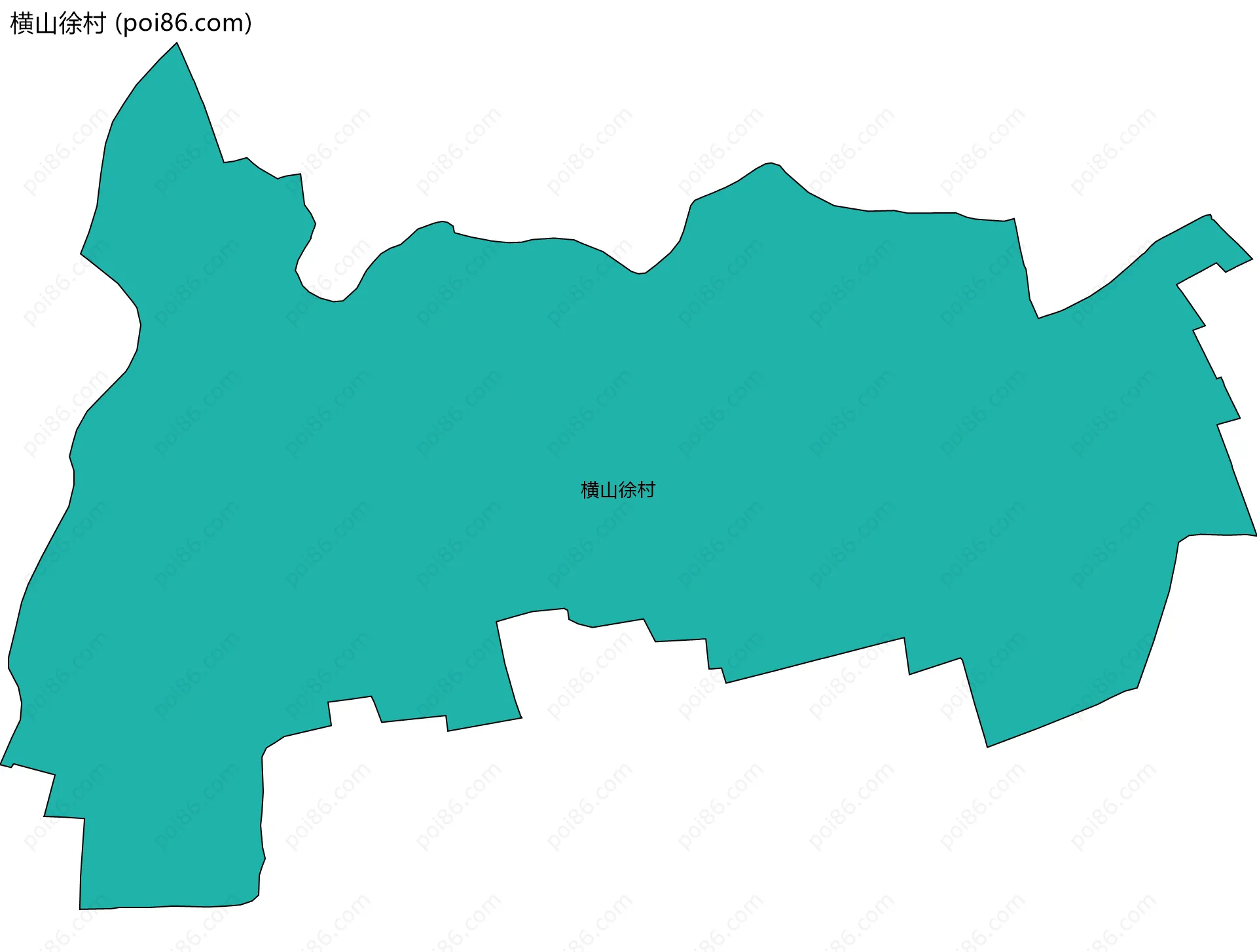 横山徐村边界地图