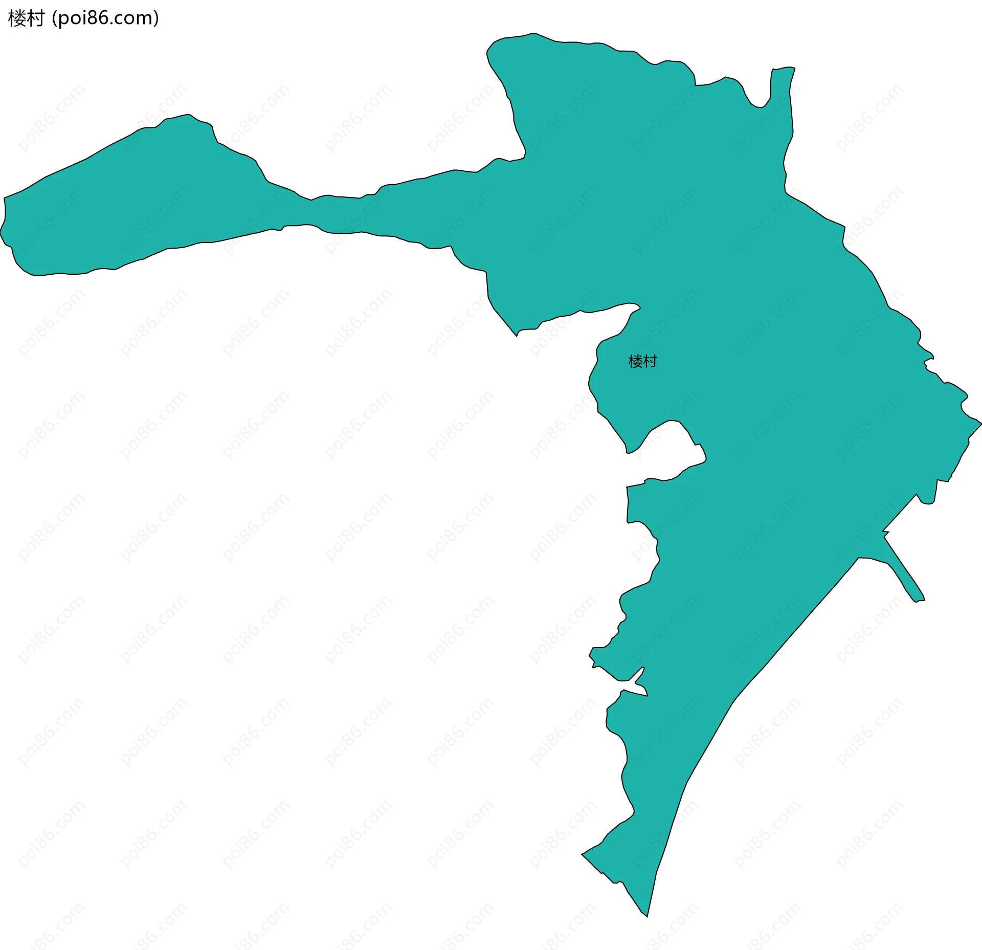 楼村边界地图