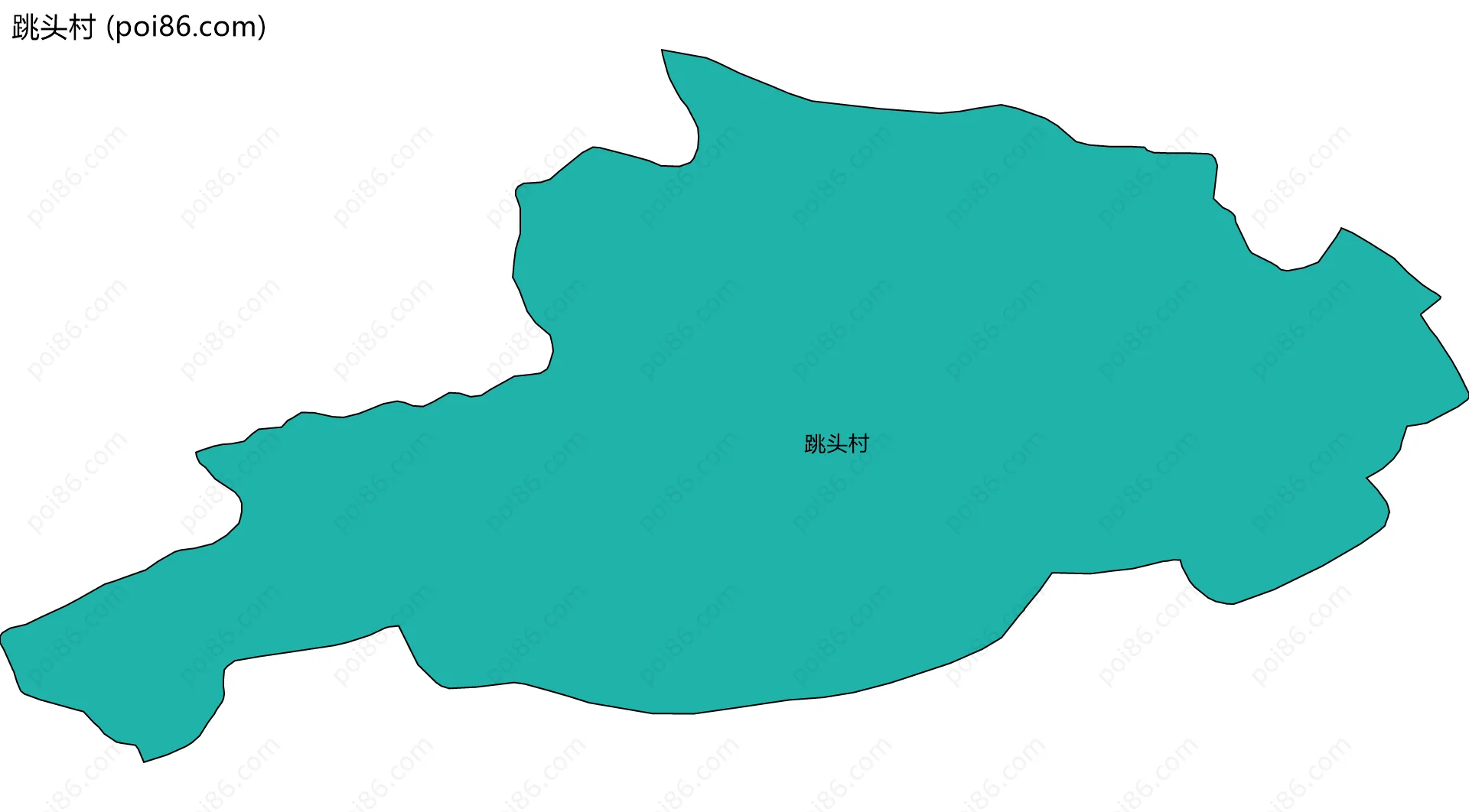 跳头村边界地图