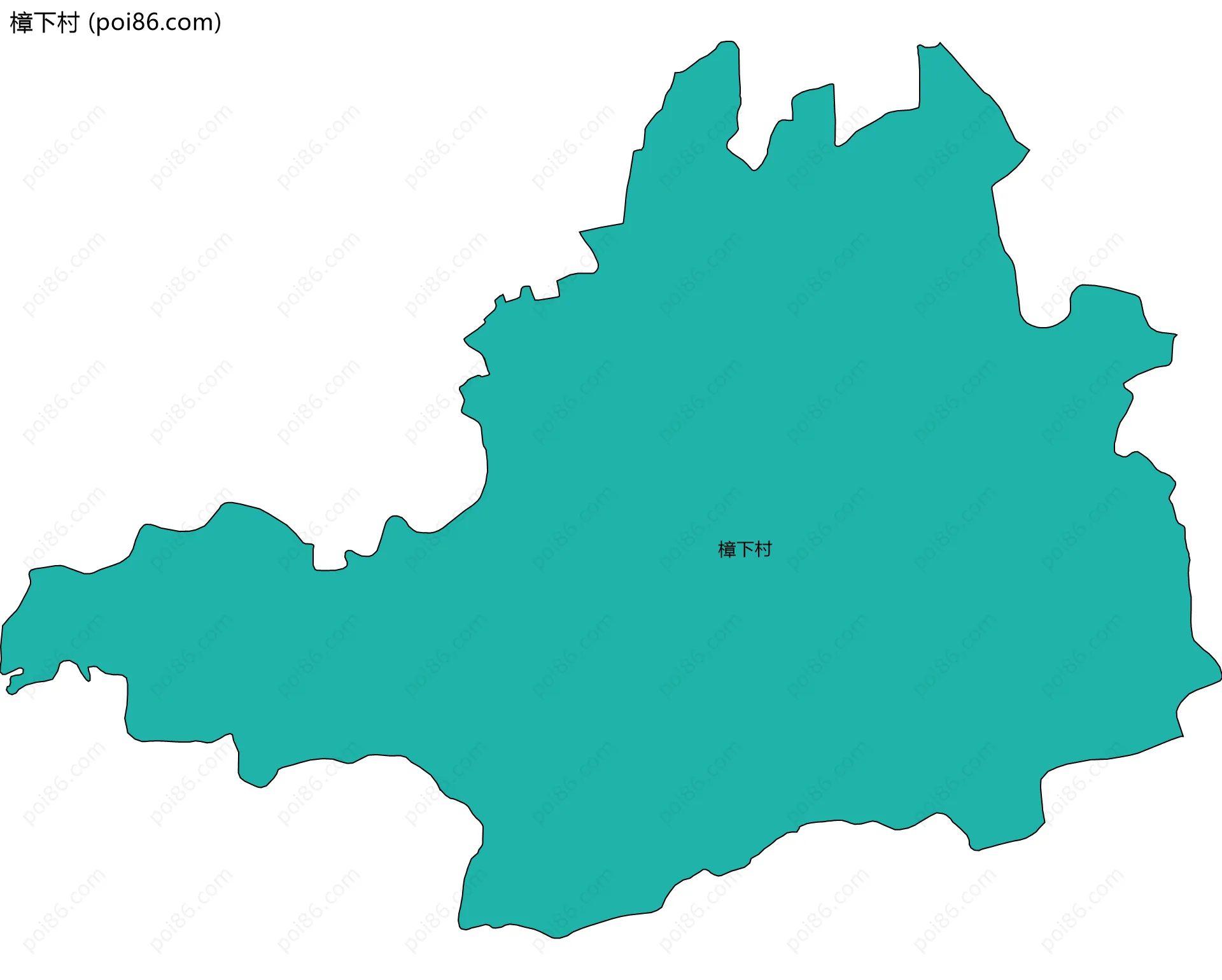 樟下村边界地图