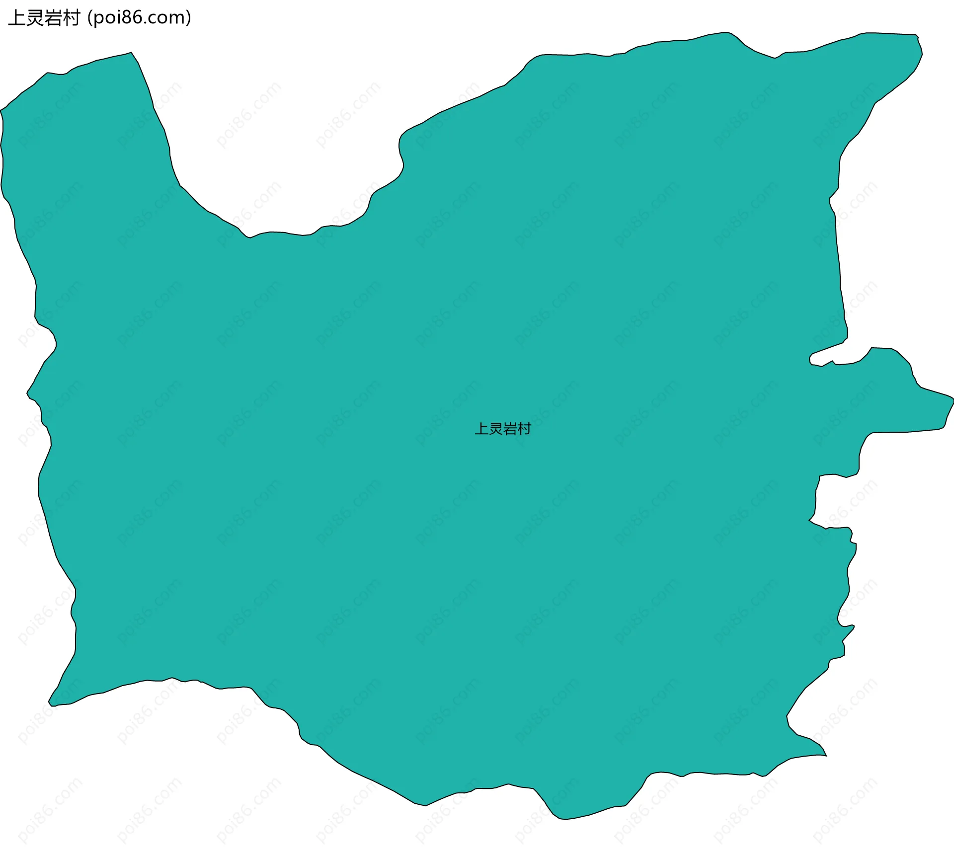上灵岩村边界地图