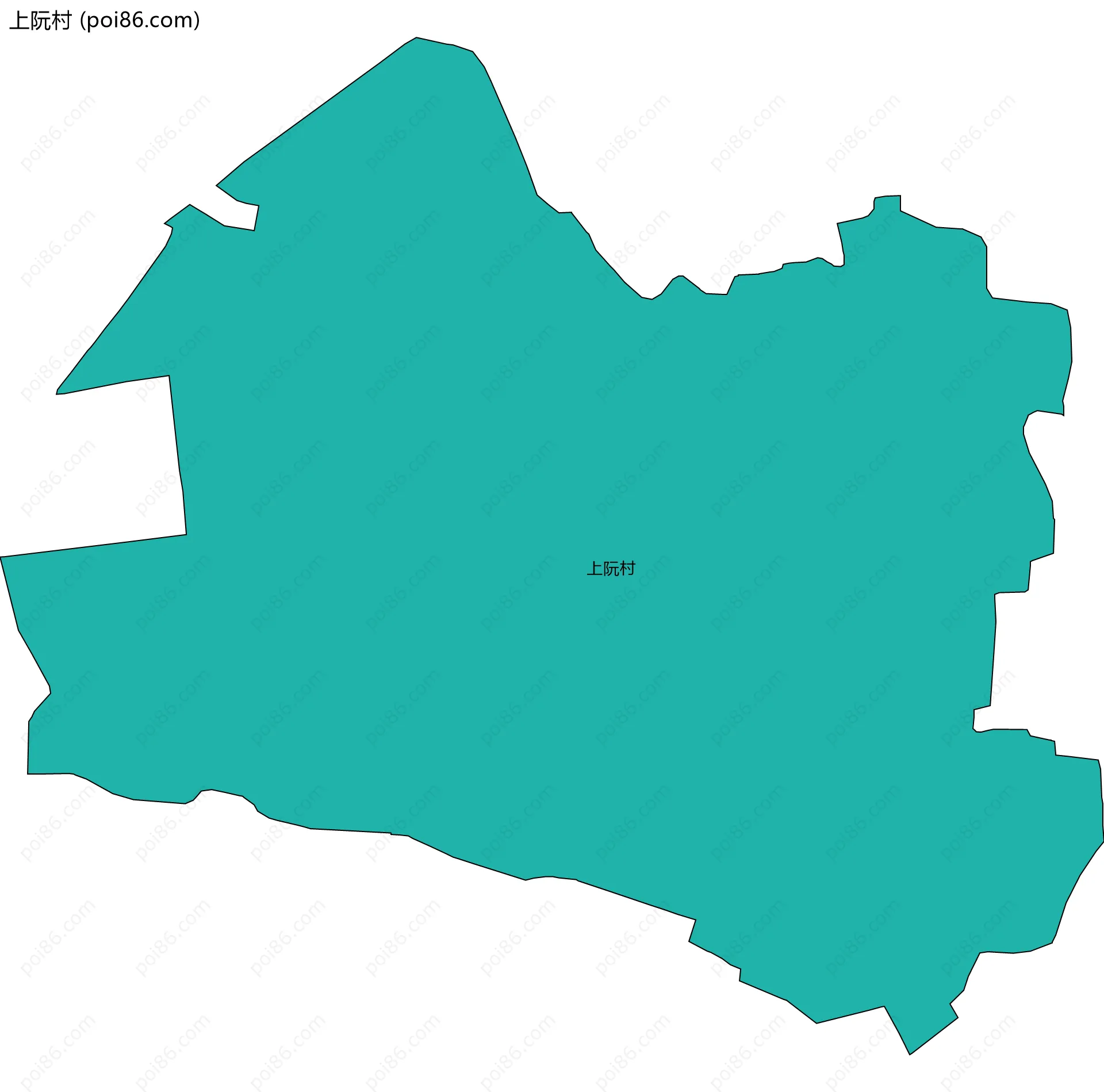 上阮村边界地图