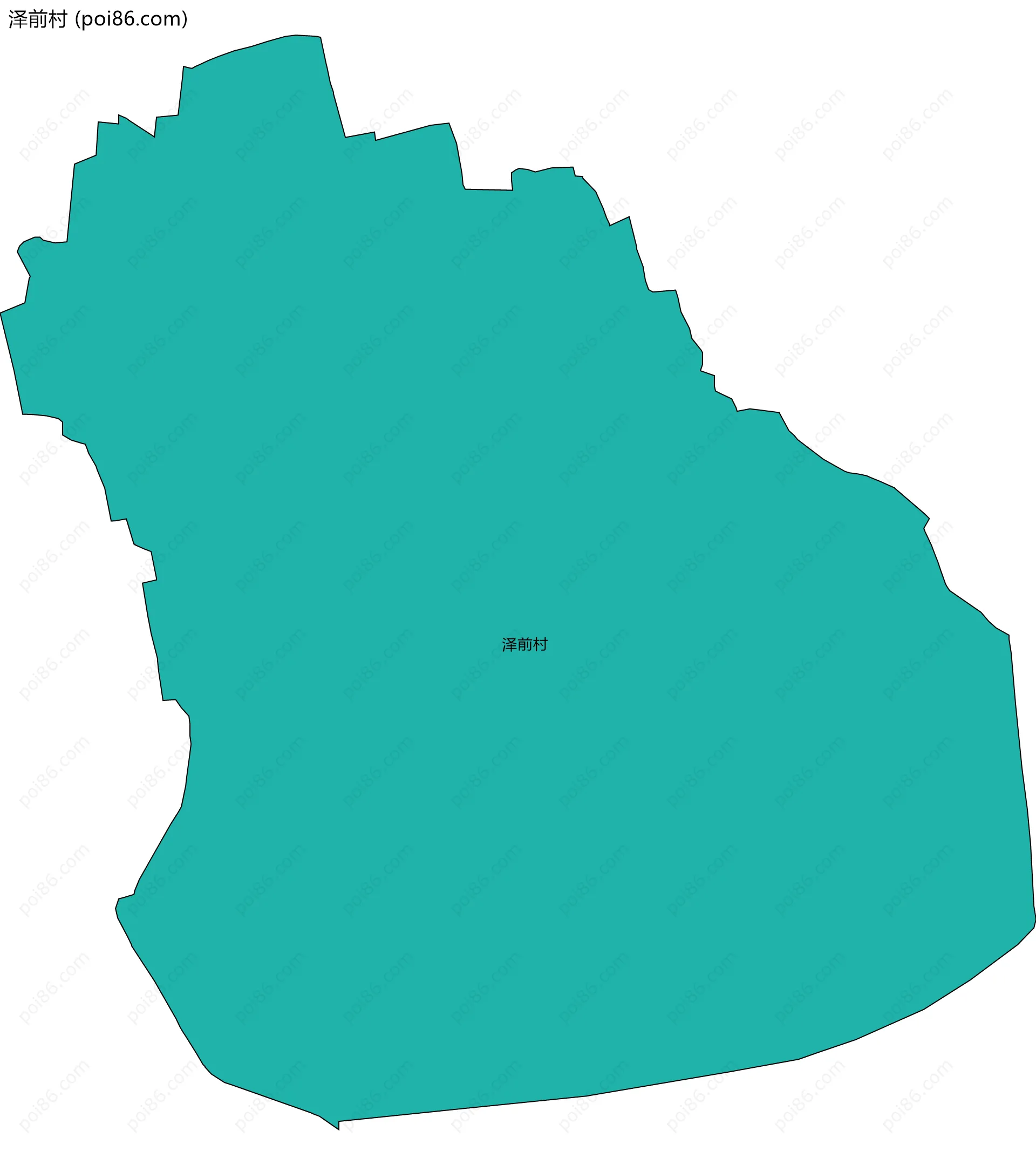 泽前村边界地图