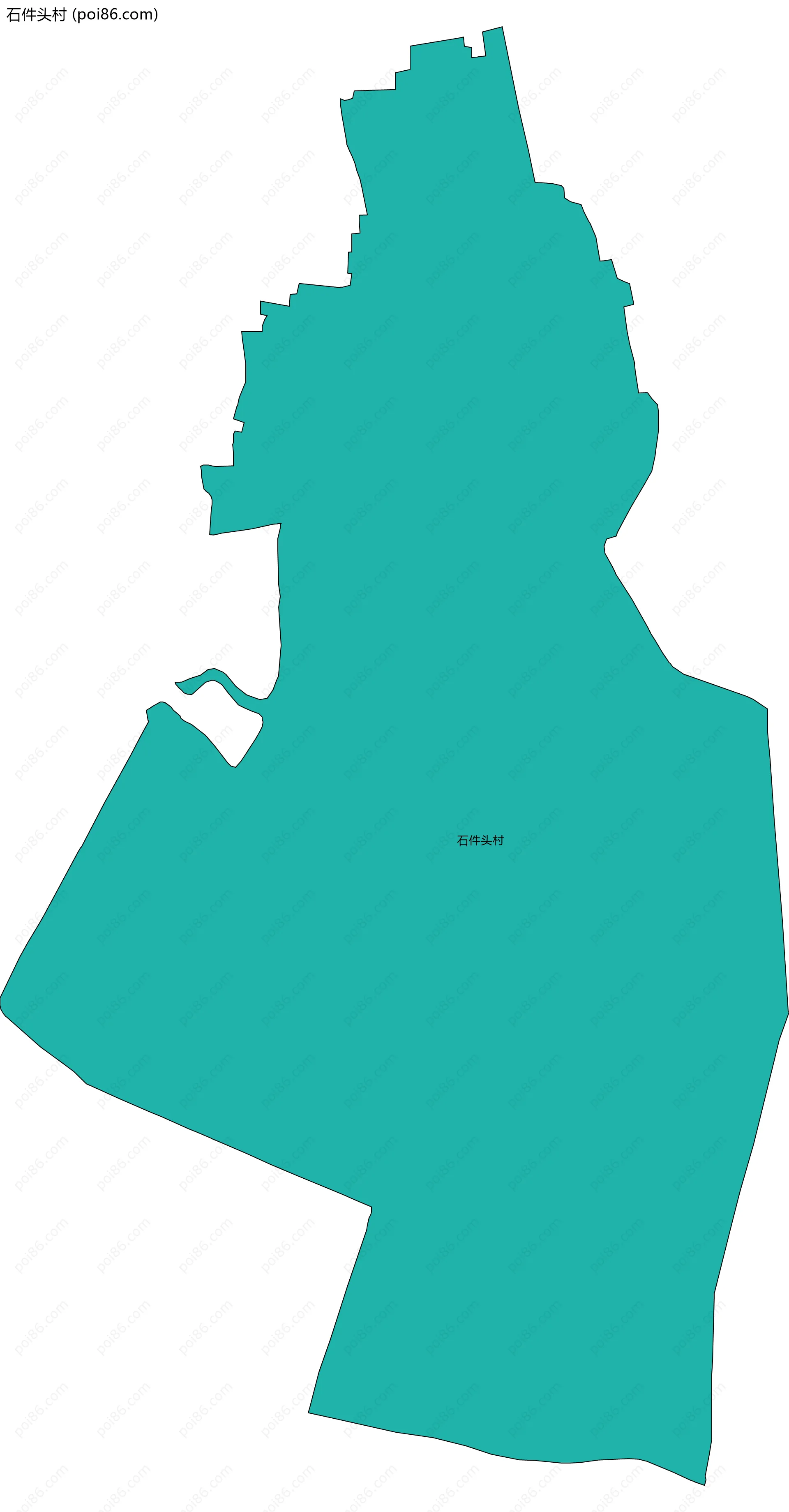 石件头村边界地图