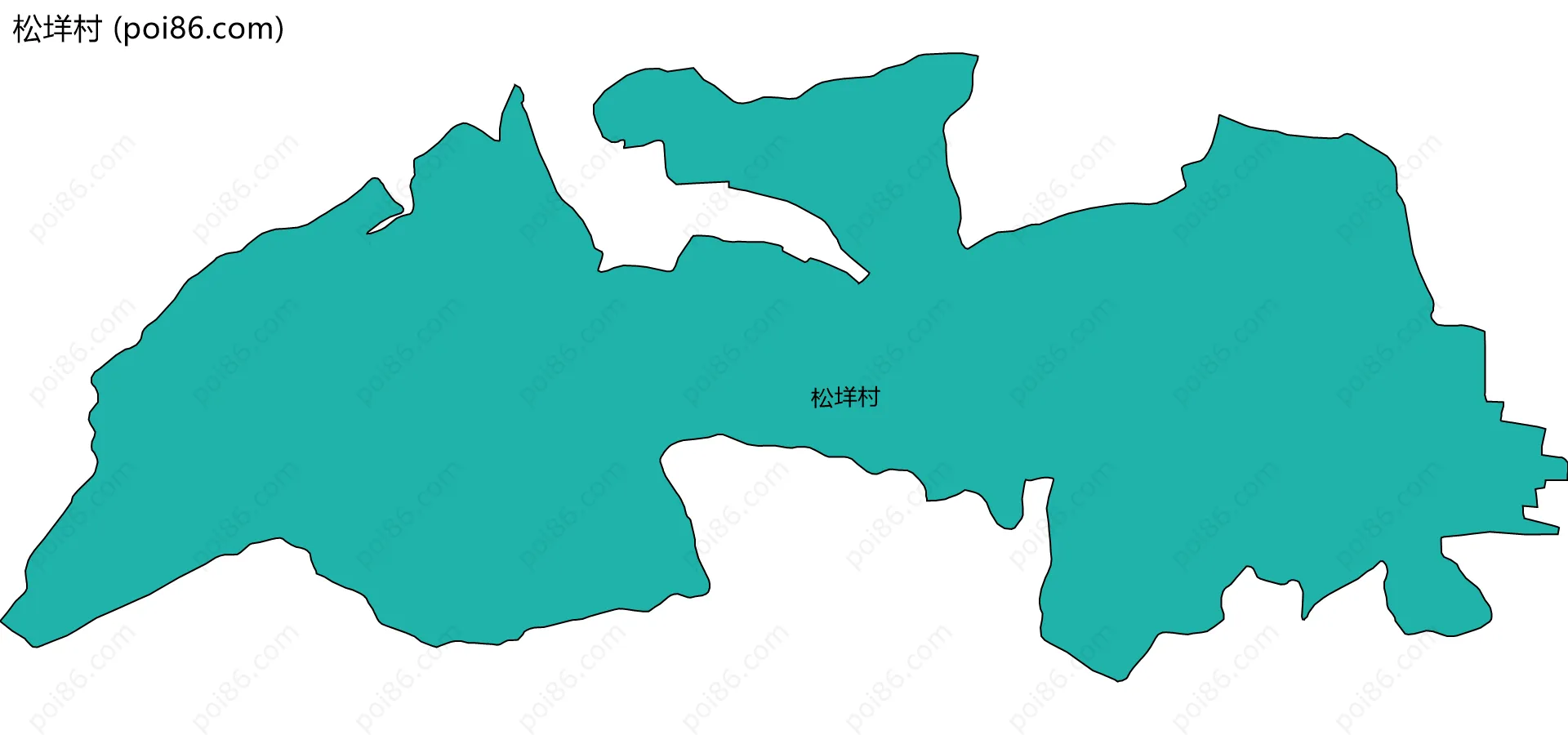 松垟村边界地图