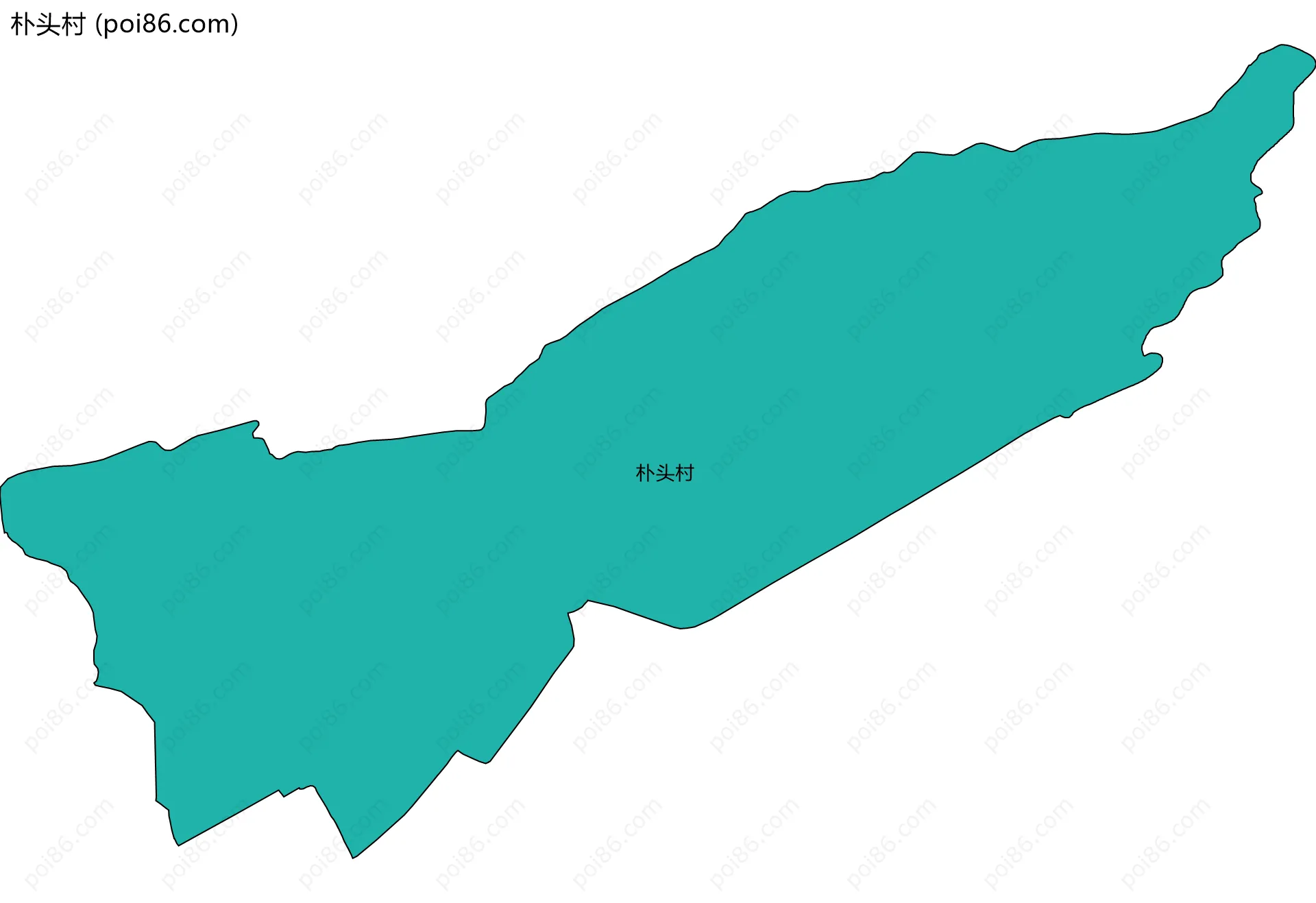 朴头村边界地图