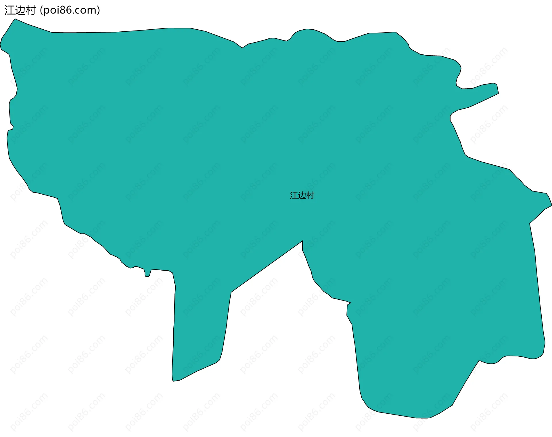江边村边界地图