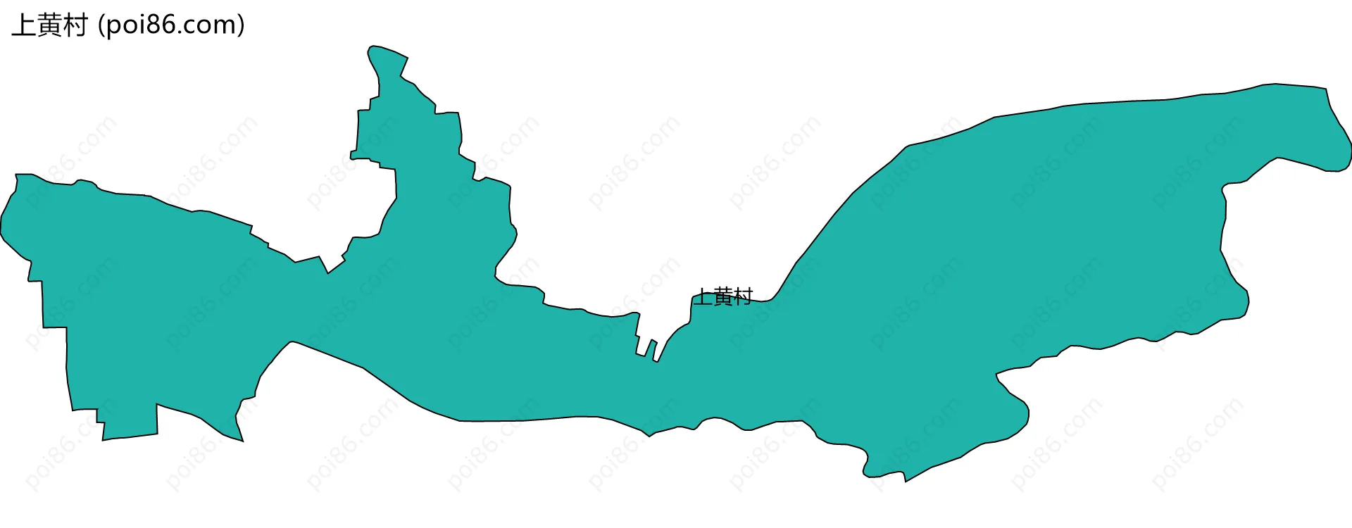 上黄村边界地图