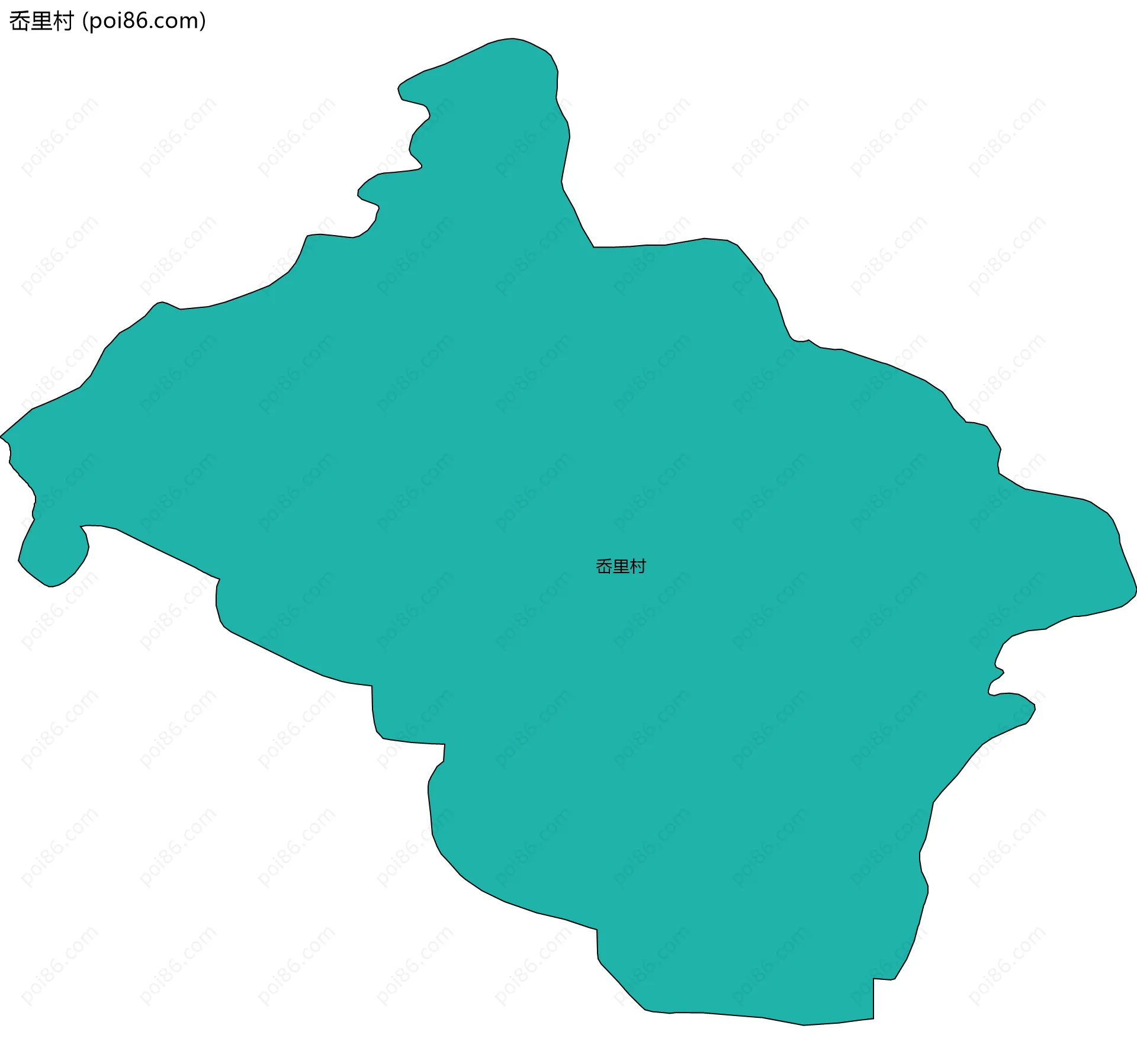 岙里村边界地图