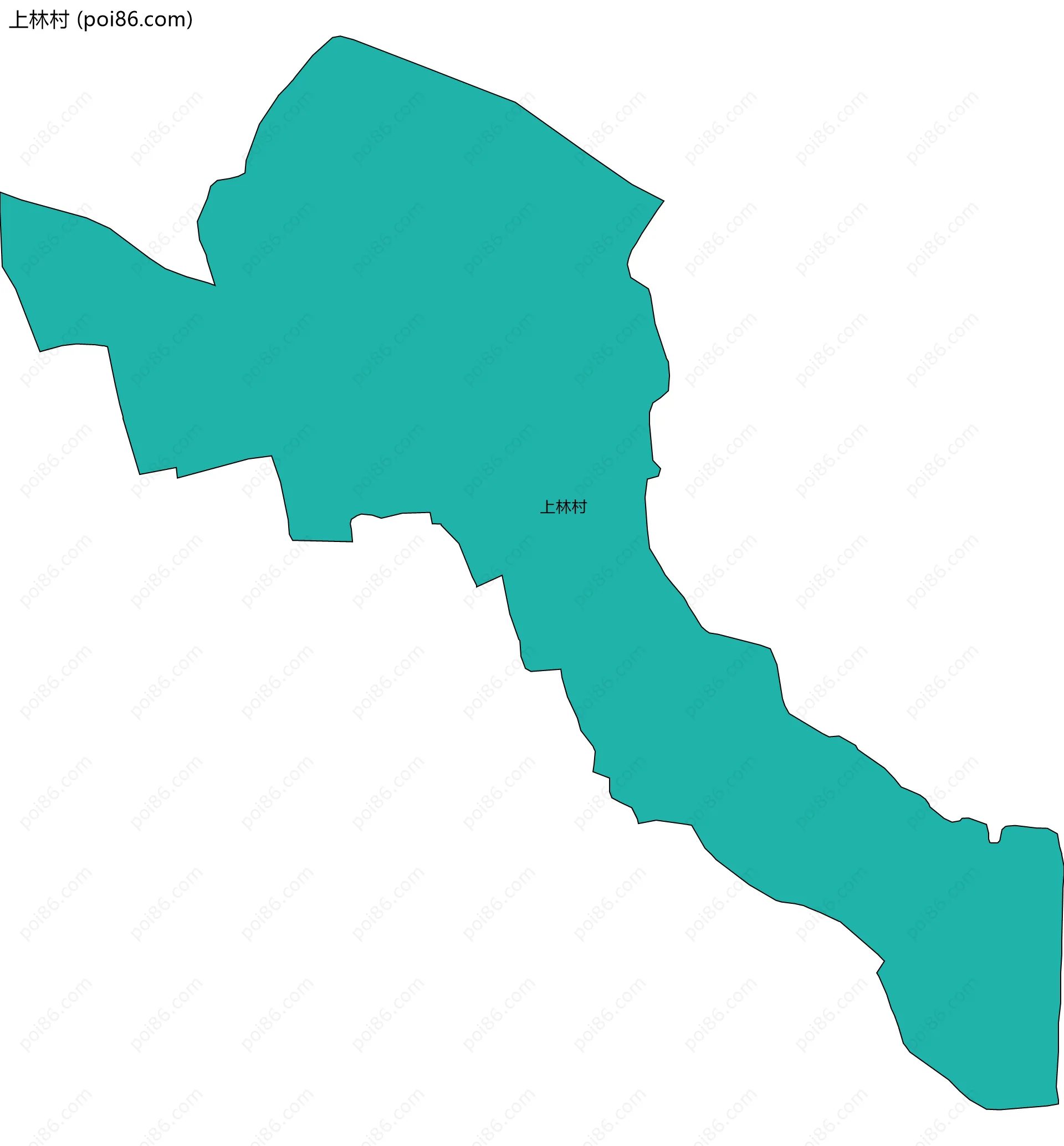 上林村边界地图