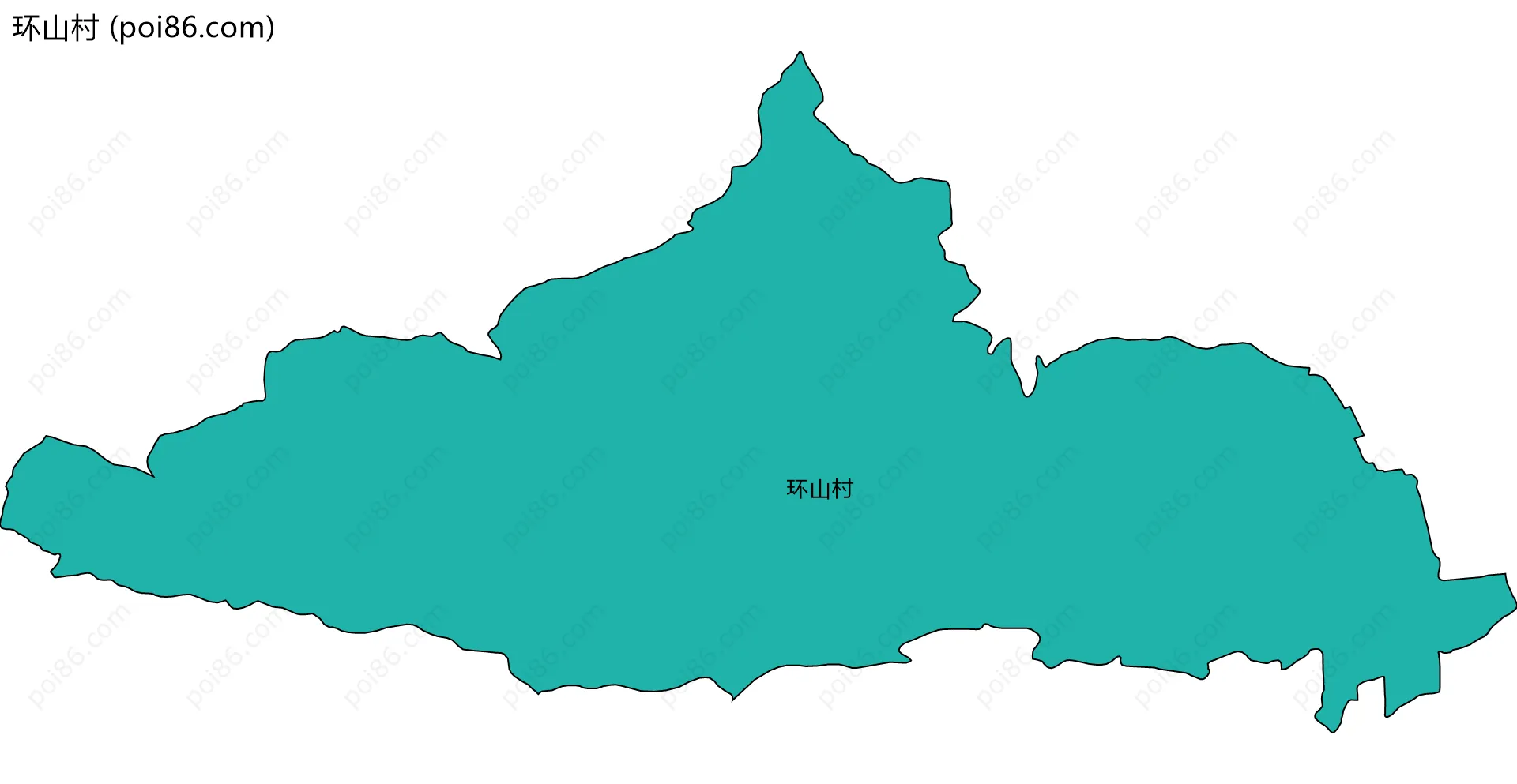 环山村边界地图