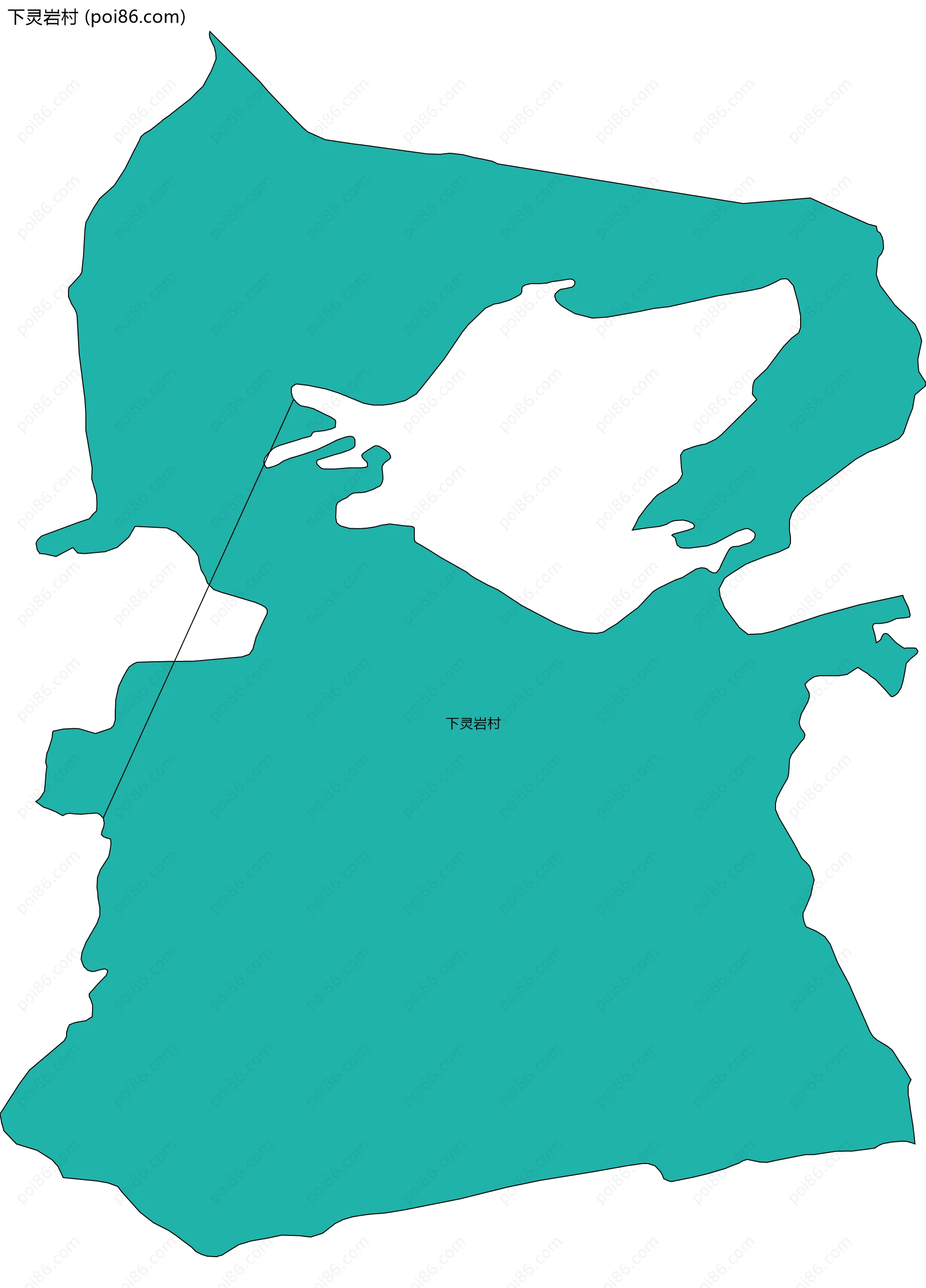 下灵岩村边界地图