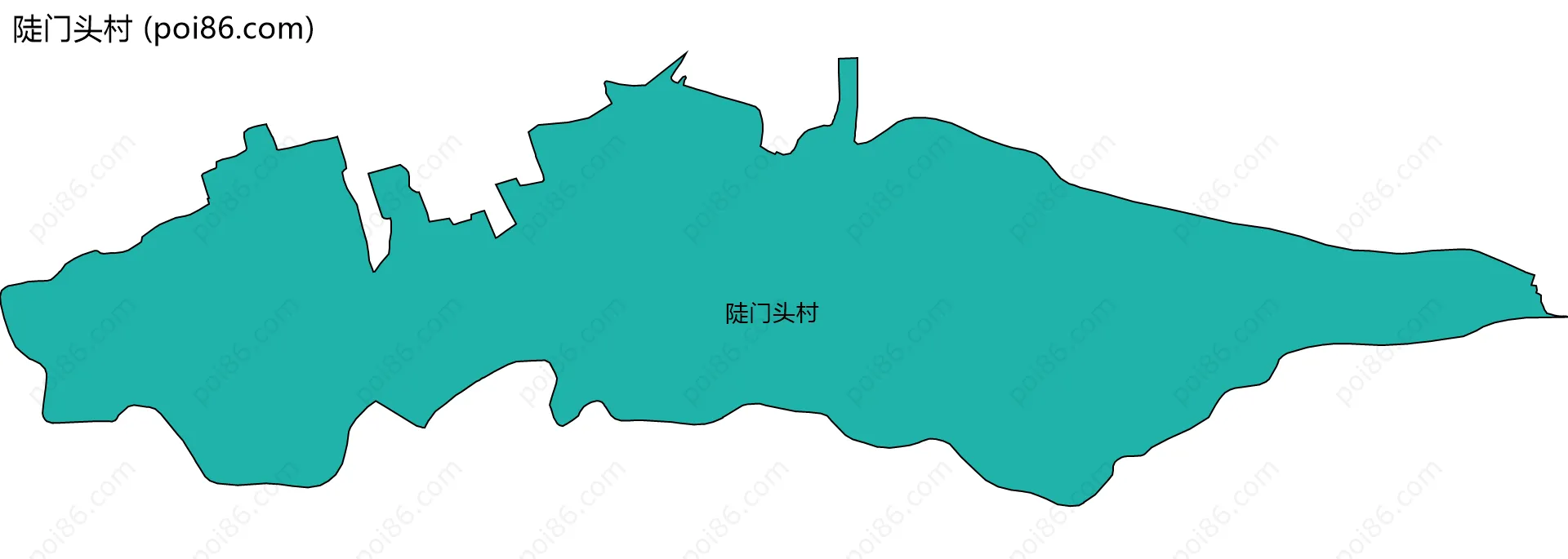 陡门头村边界地图