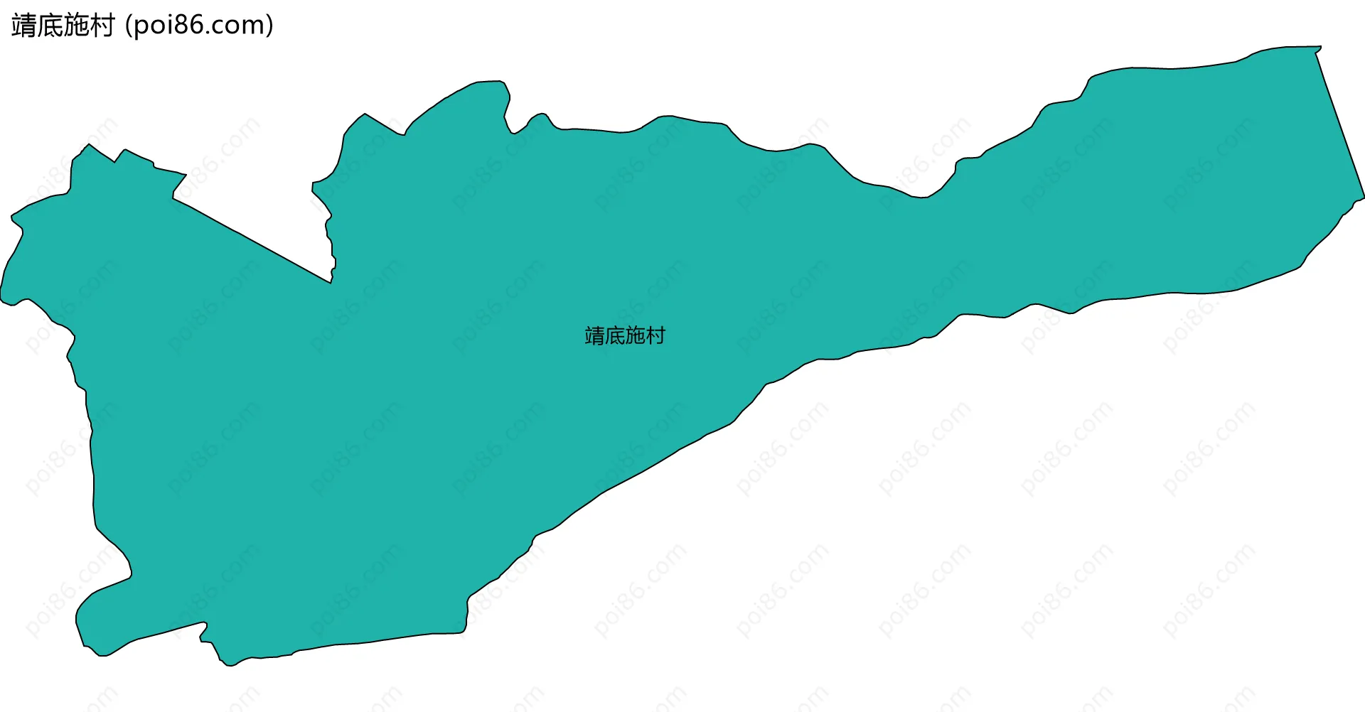 靖底施村边界地图