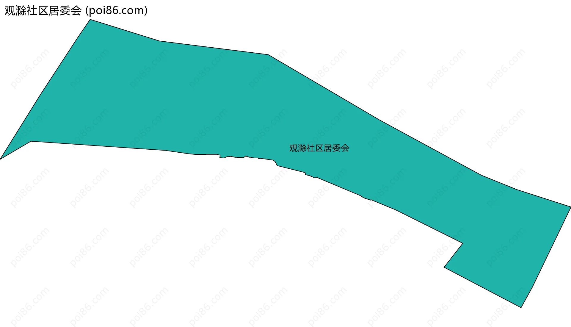 观滁社区居委会边界地图