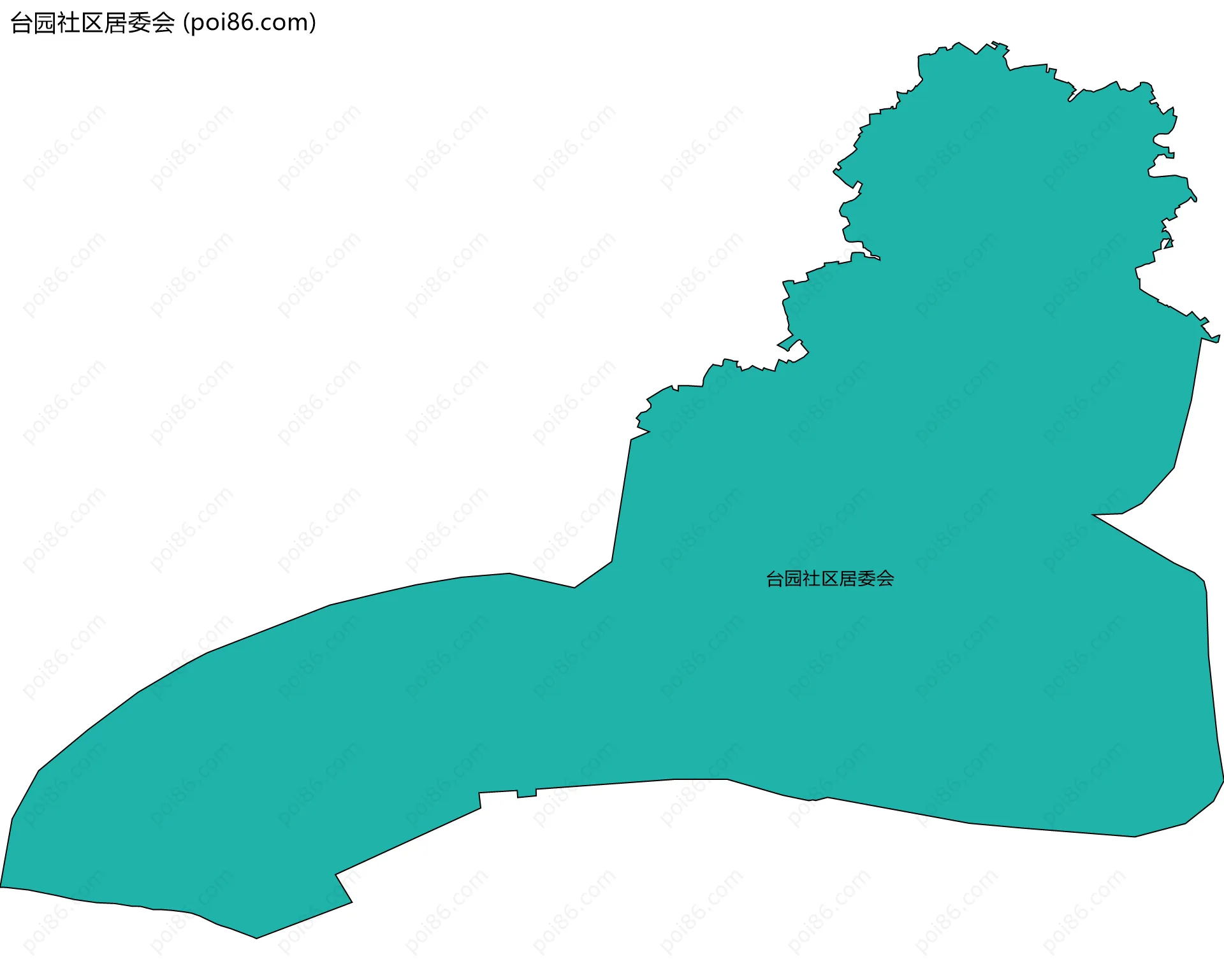 台园社区居委会边界地图