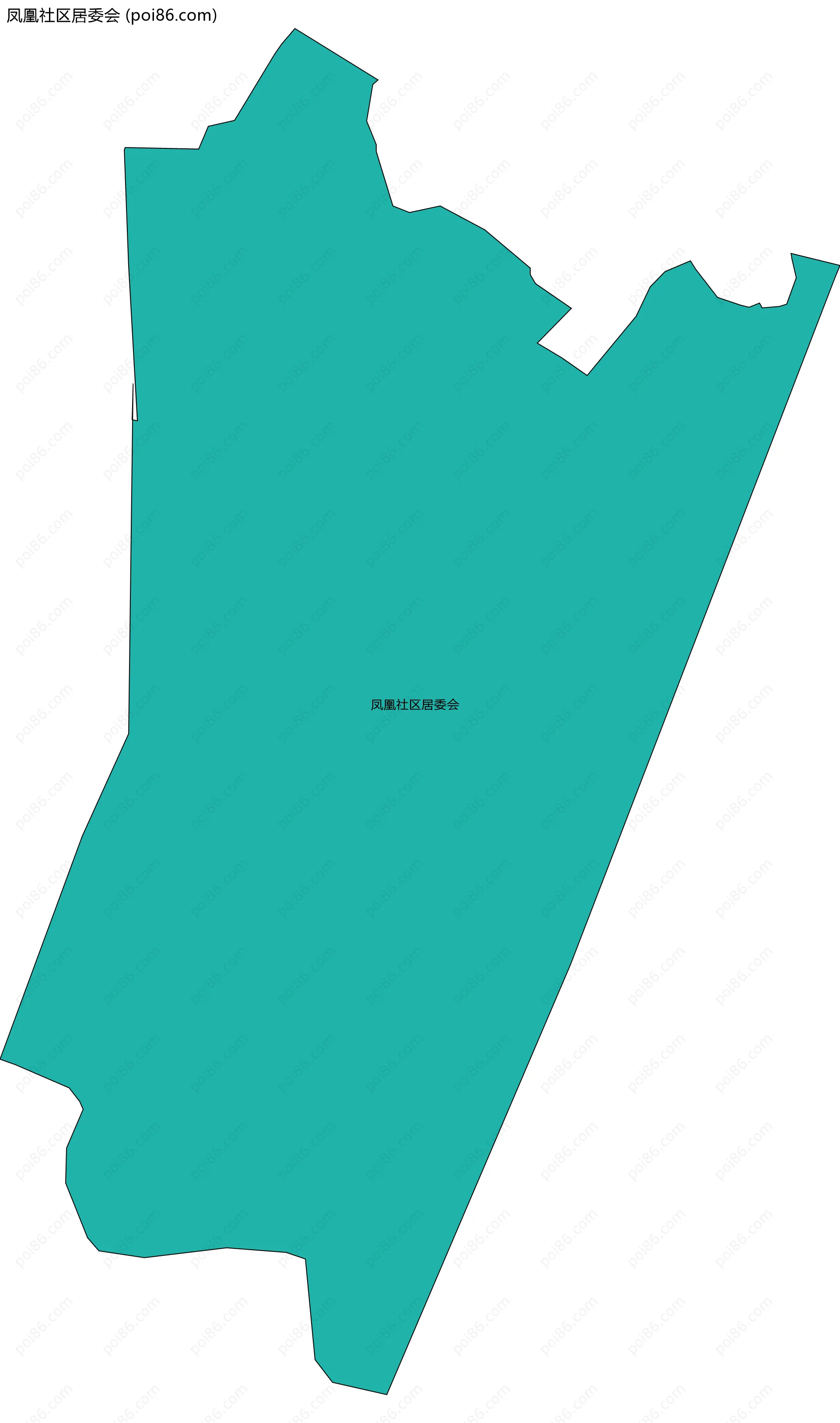 凤凰社区居委会边界地图