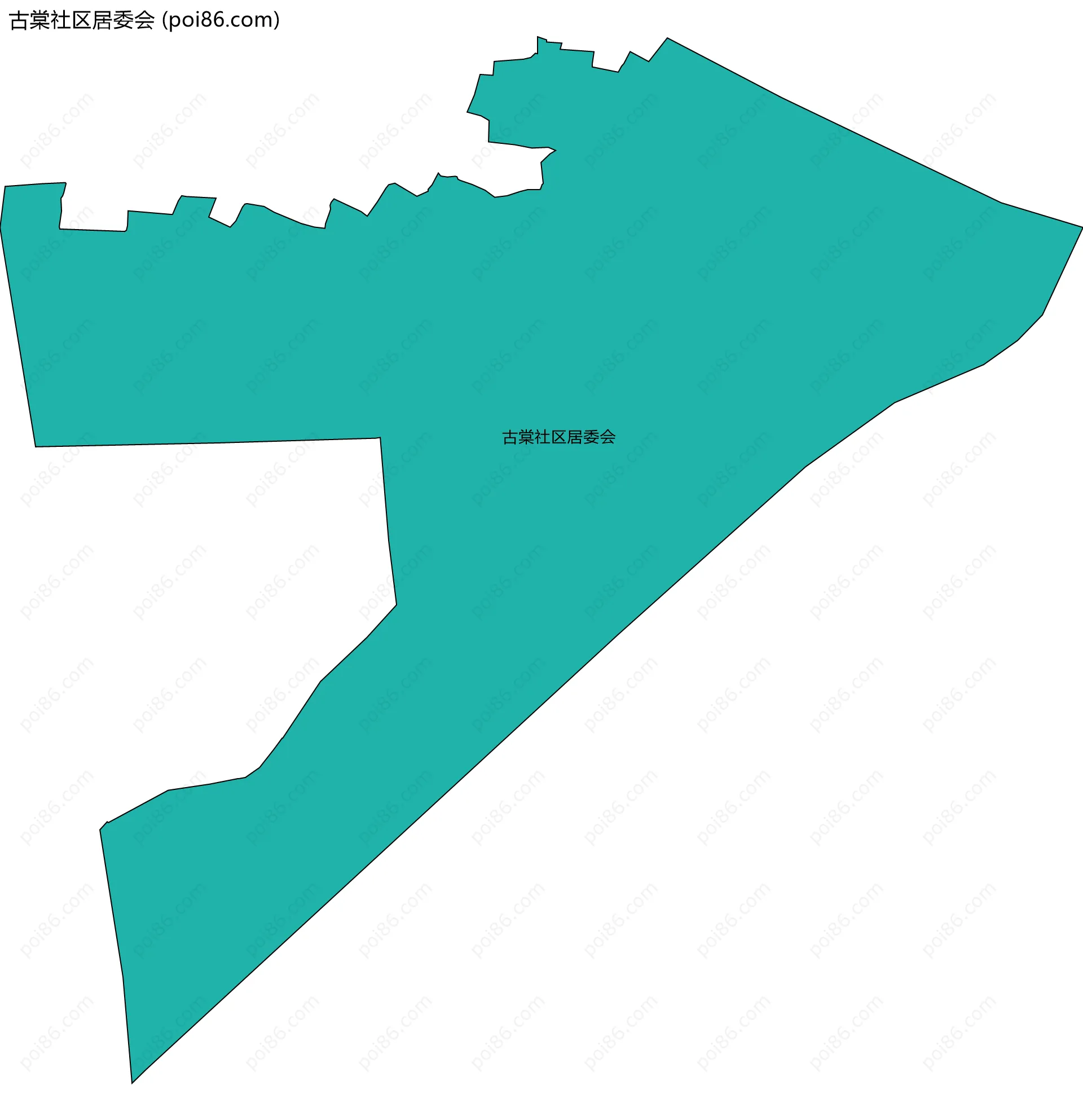 古棠社区居委会边界地图