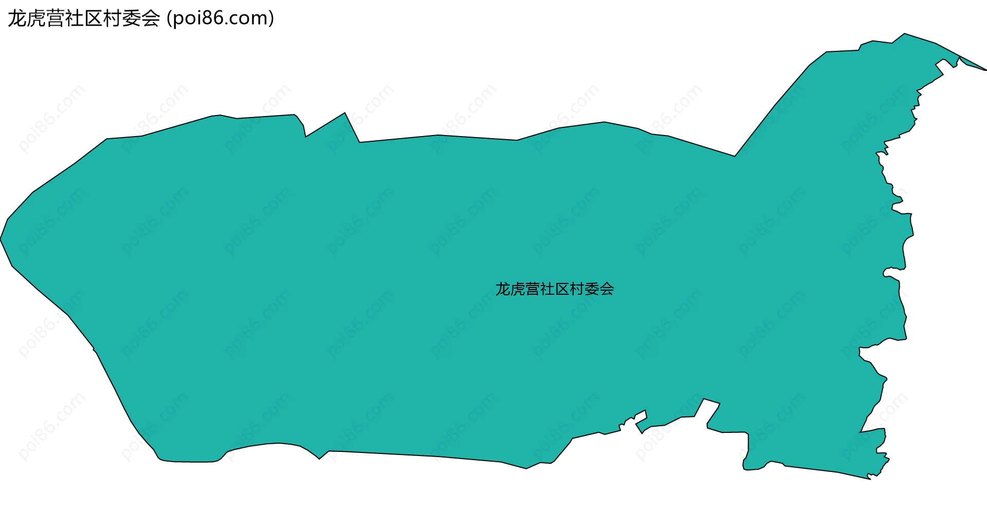 龙虎营社区村委会边界地图