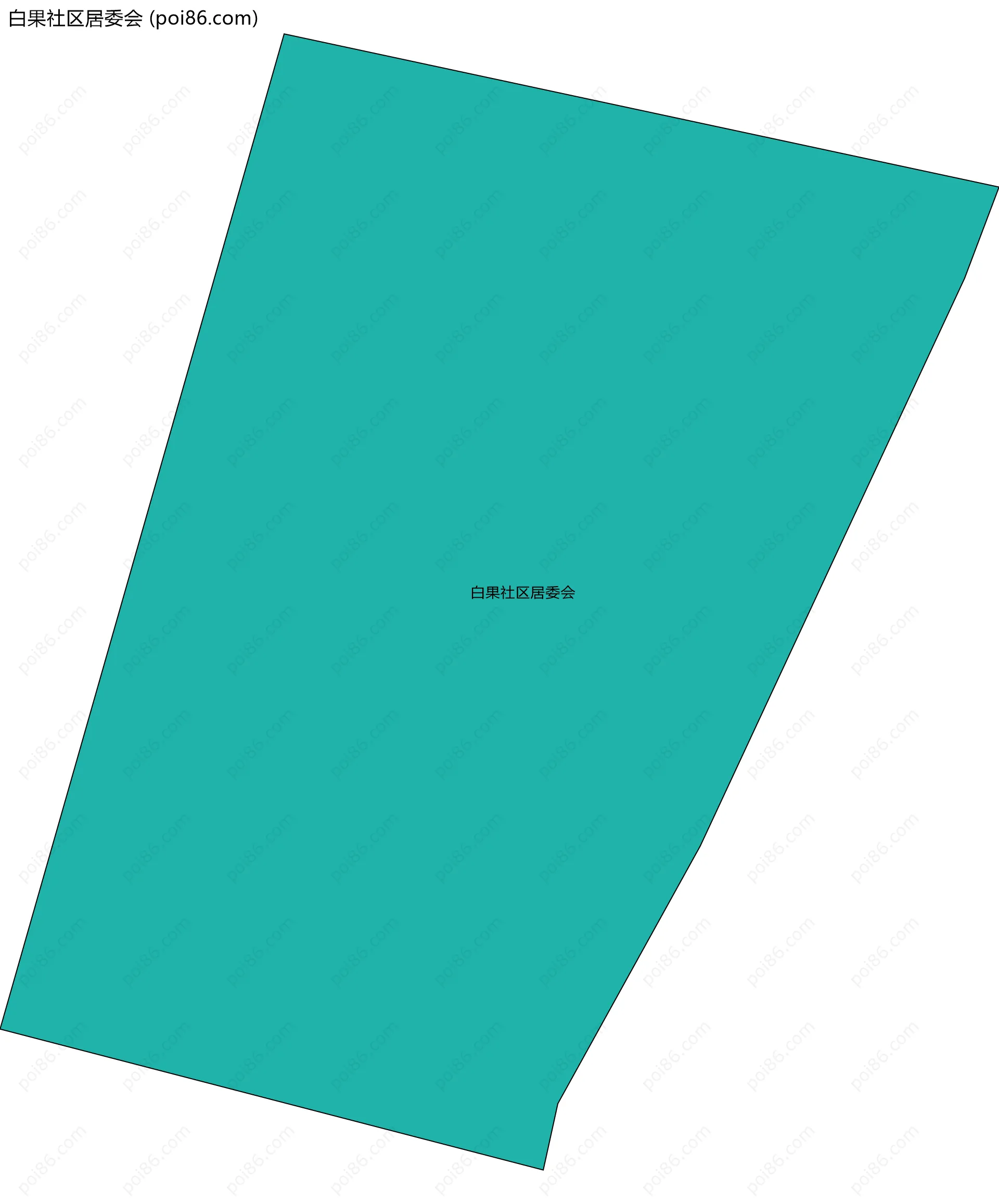 白果社区居委会边界地图