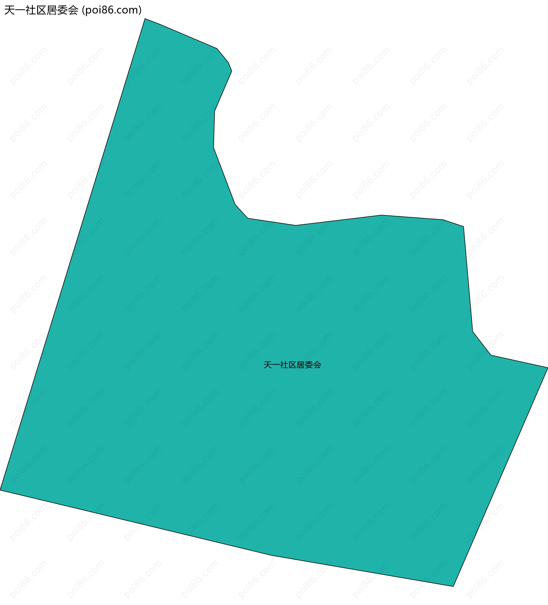 天一社区居委会边界地图