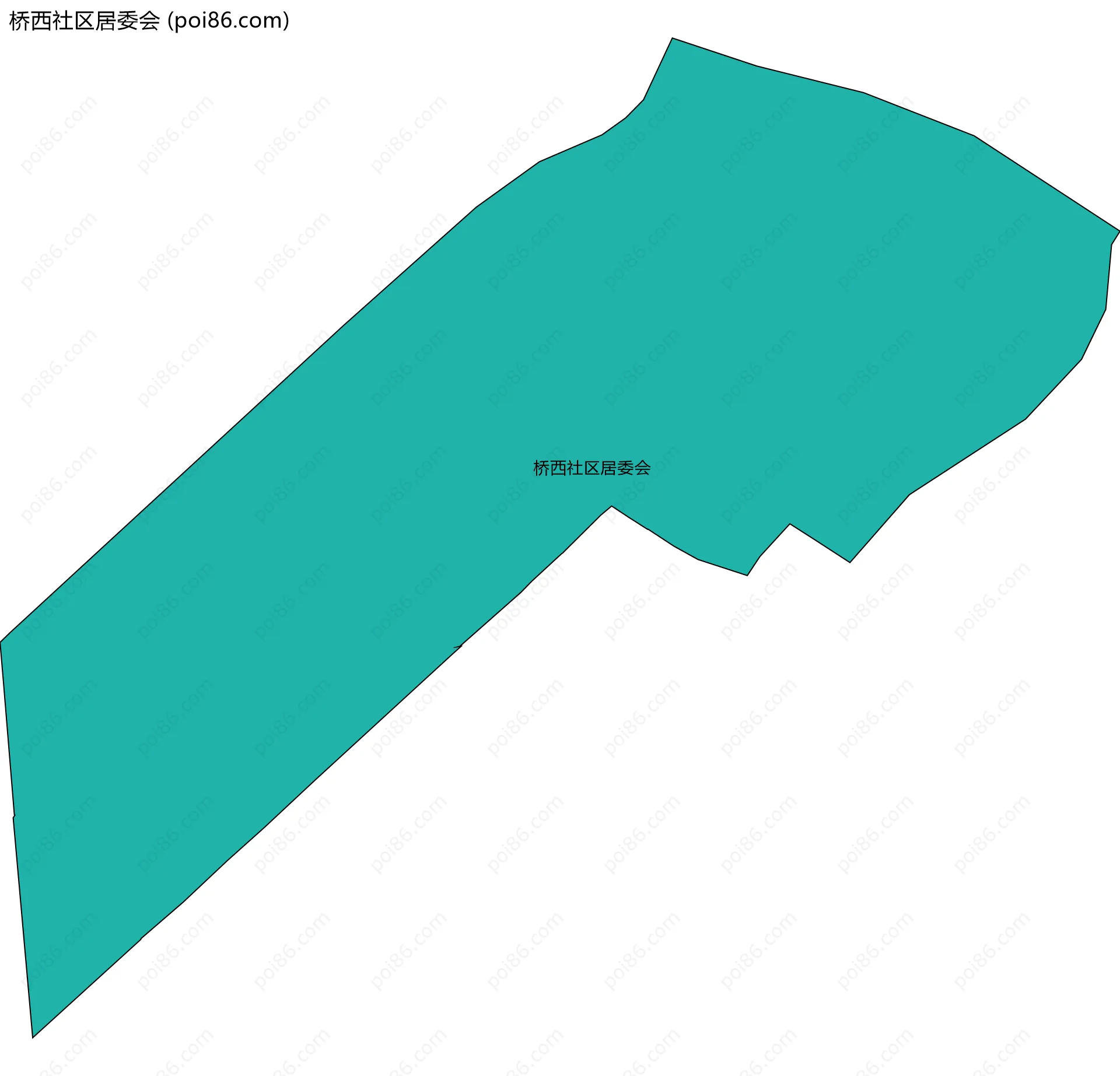 桥西社区居委会边界地图