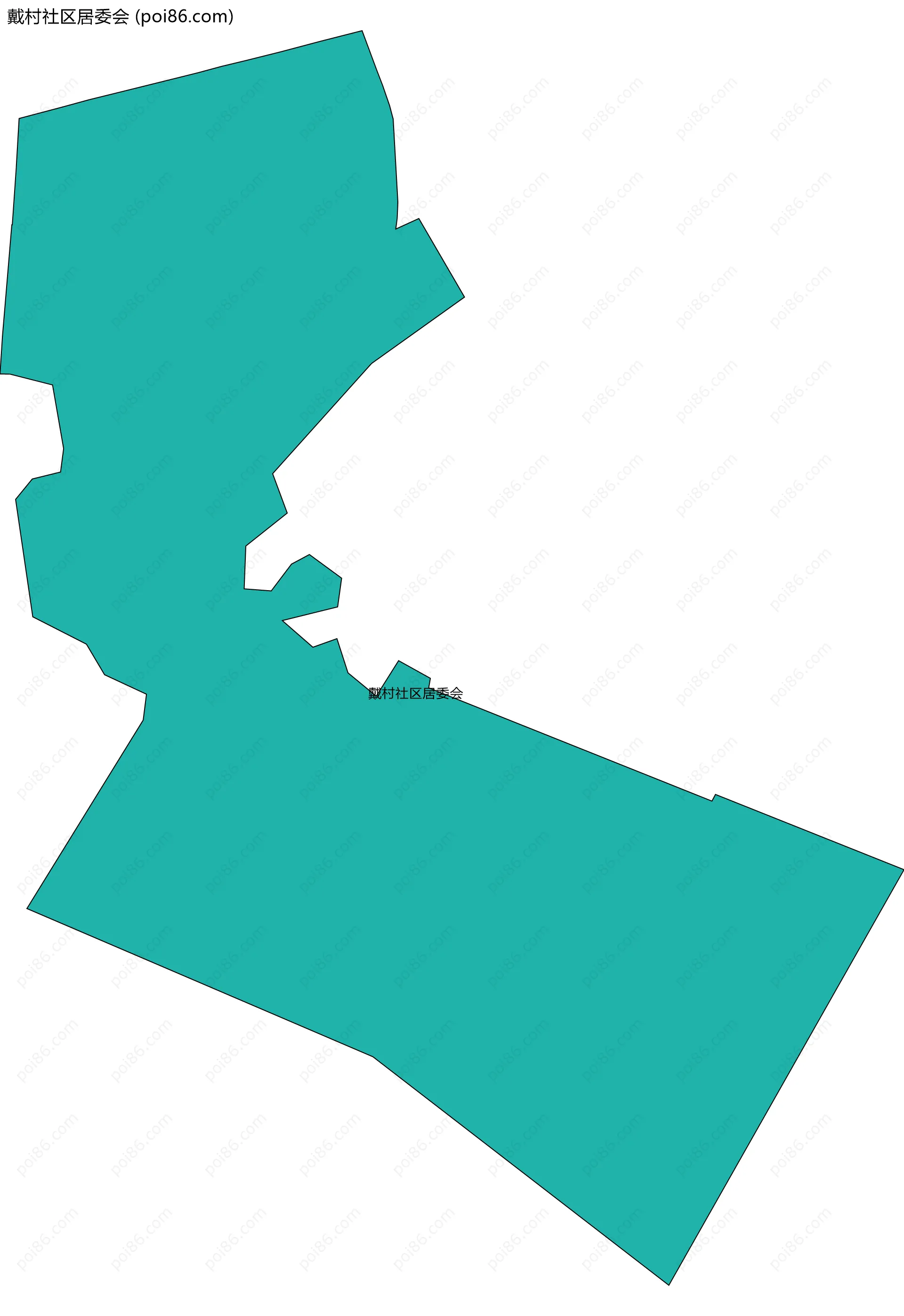 戴村社区居委会边界地图