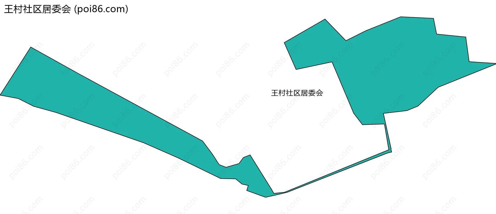 王村社区居委会边界地图