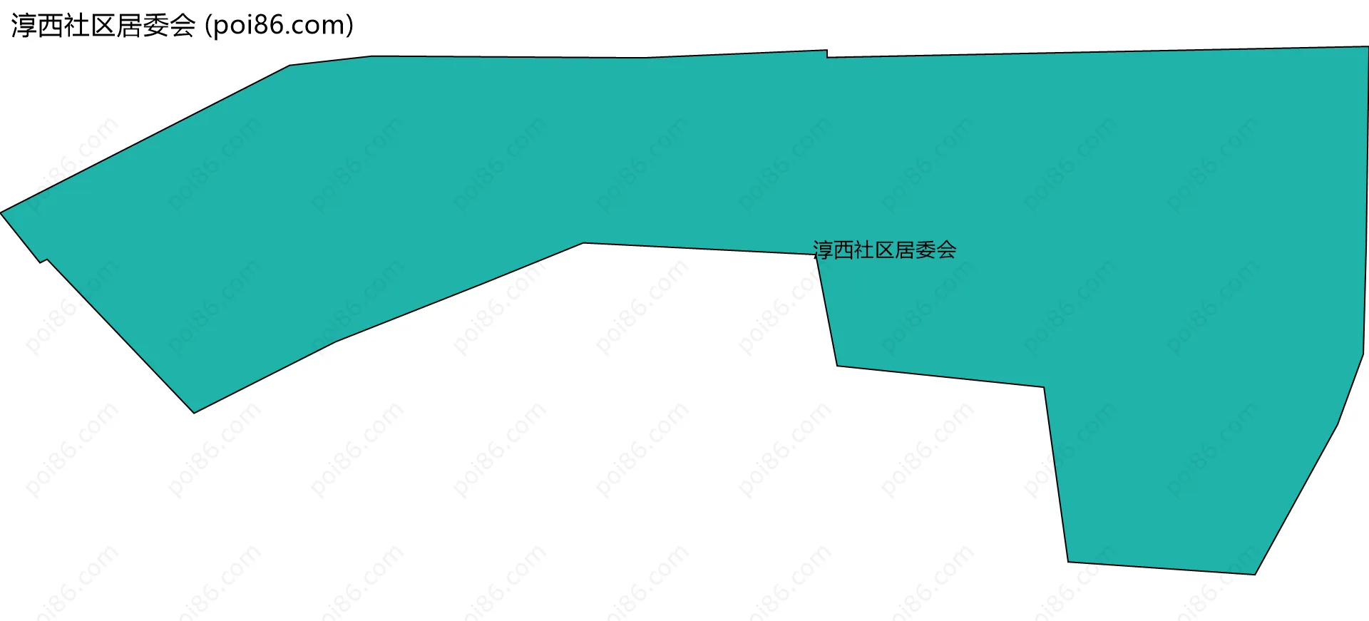 淳西社区居委会边界地图