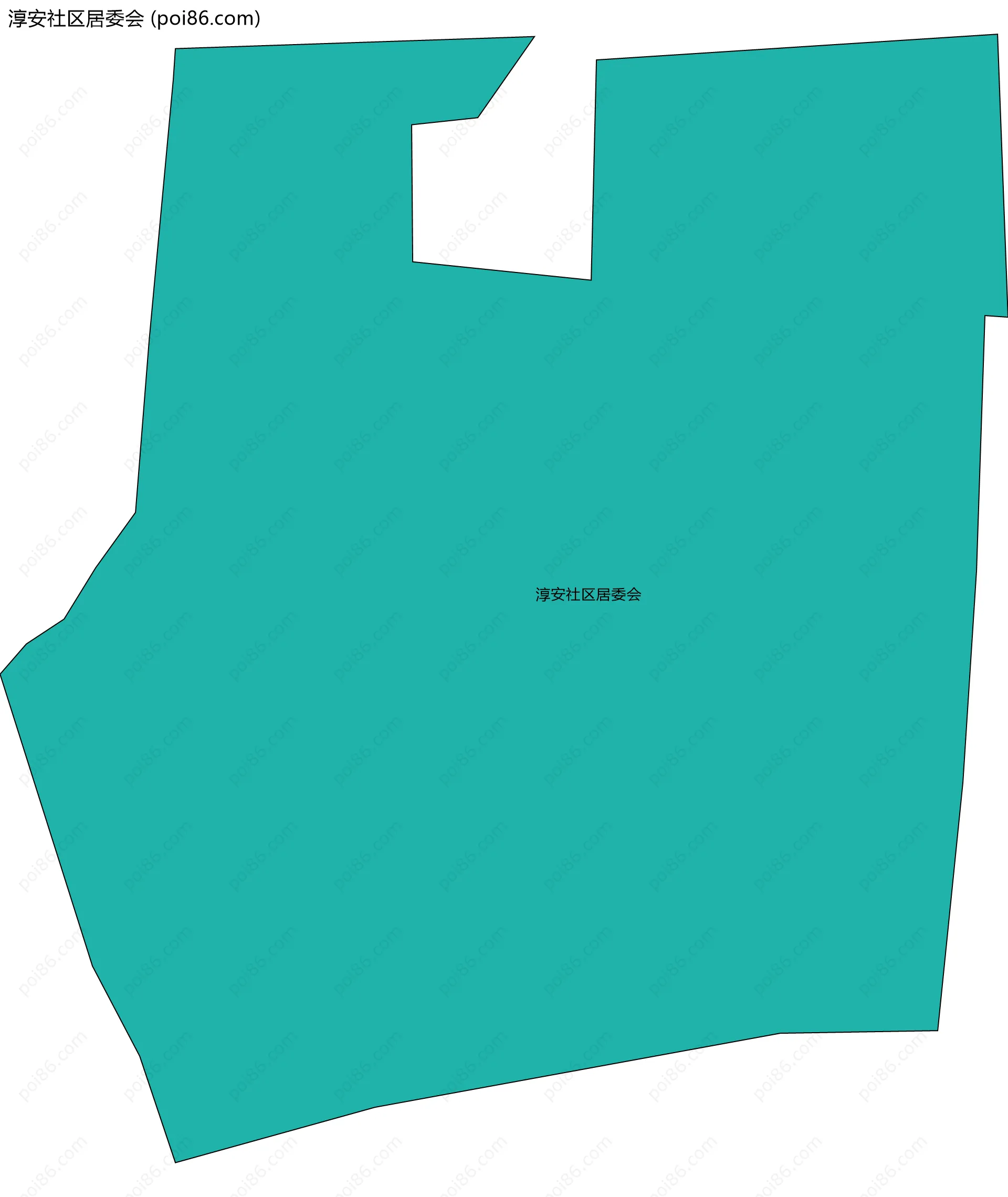 淳安社区居委会边界地图