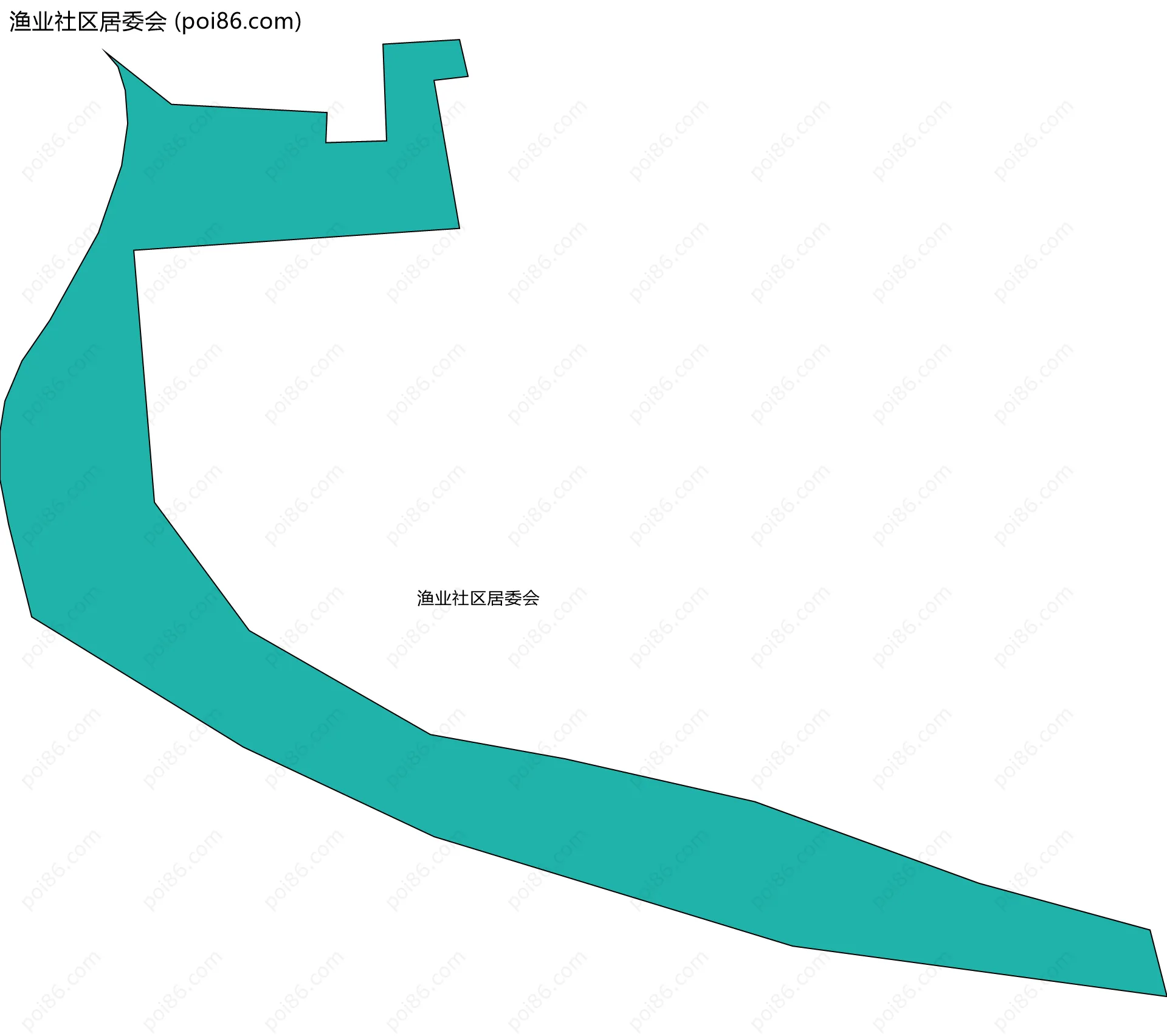 渔业社区居委会边界地图