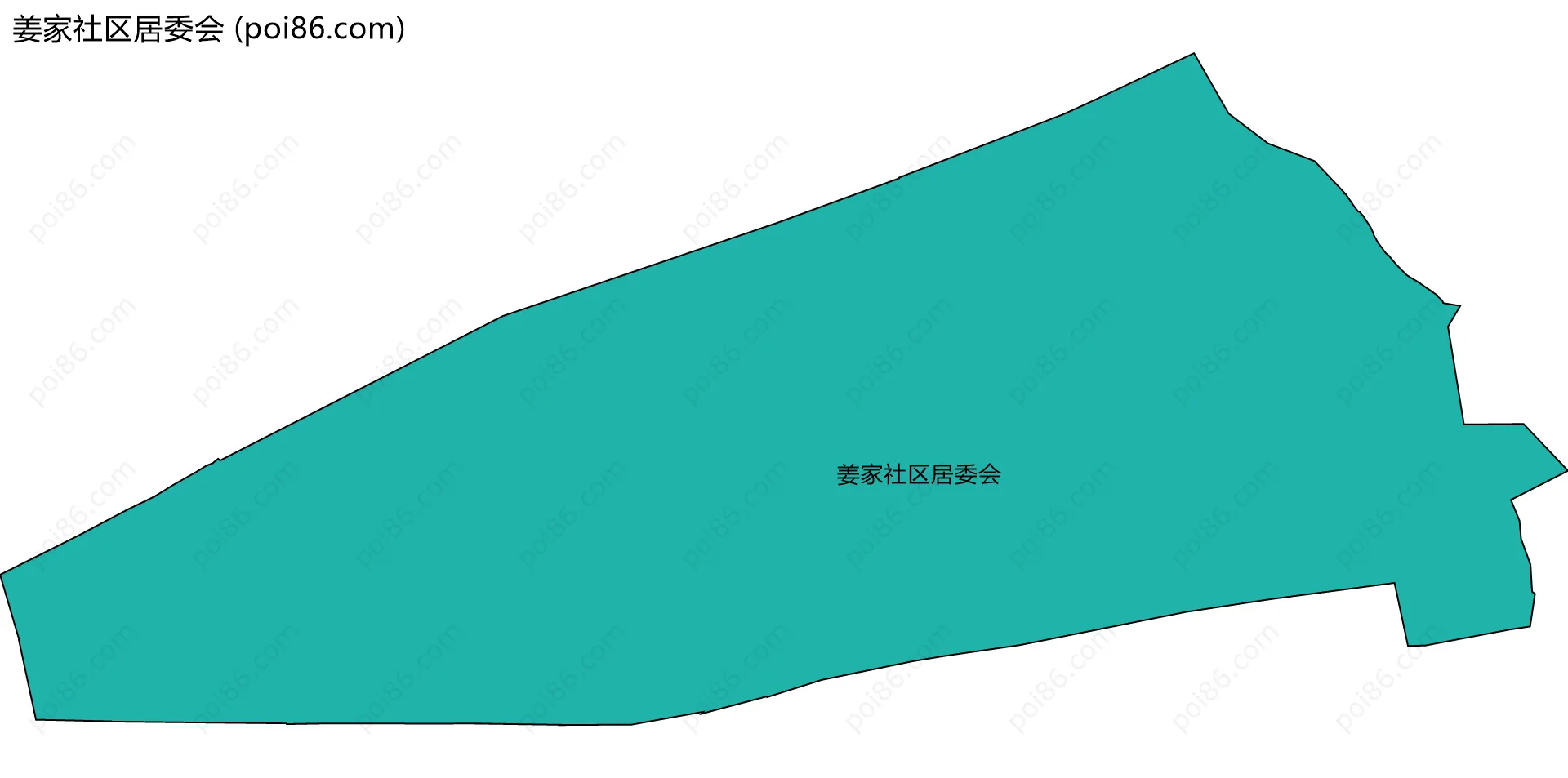 姜家社区居委会边界地图