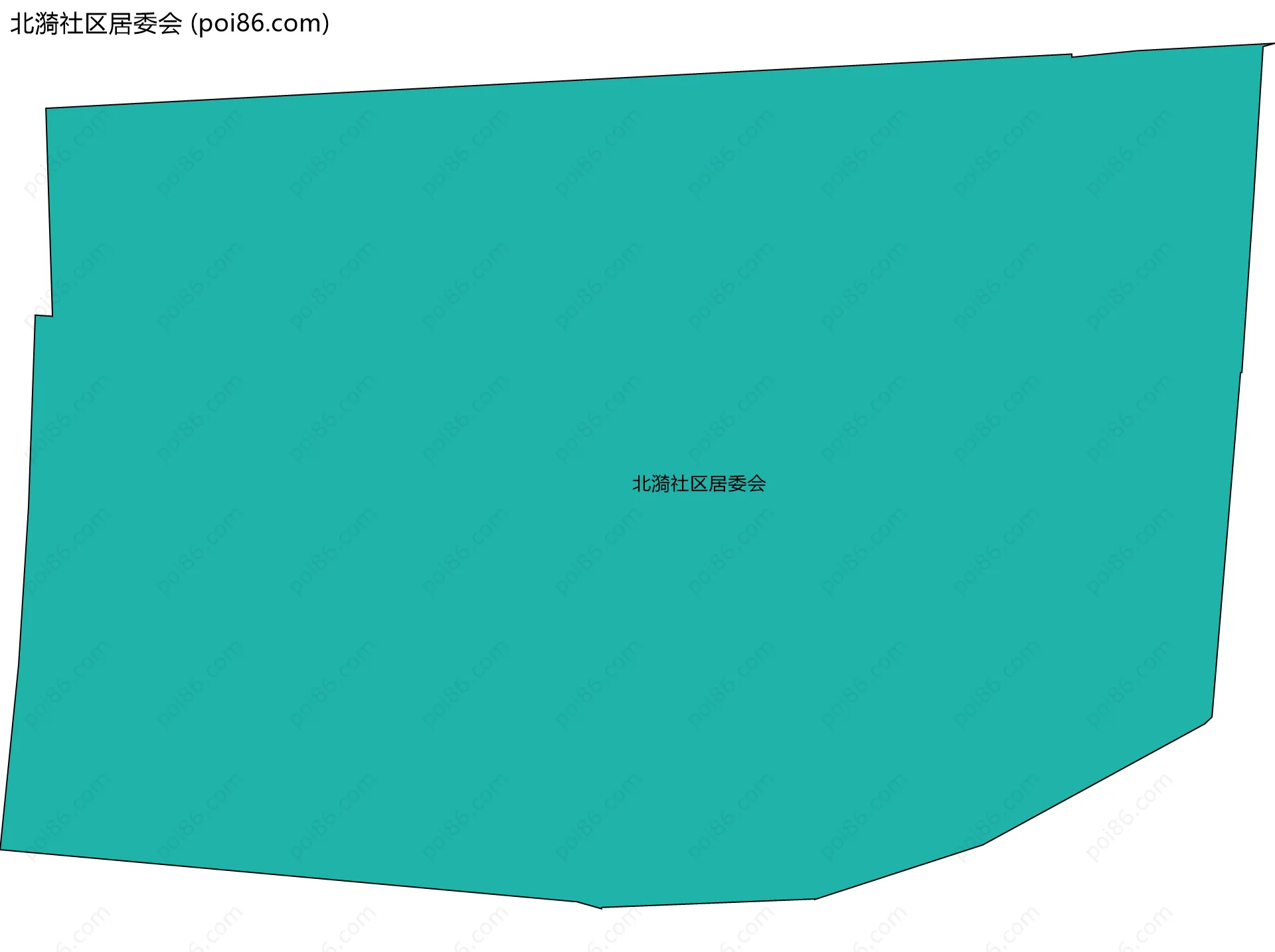 北漪社区居委会边界地图