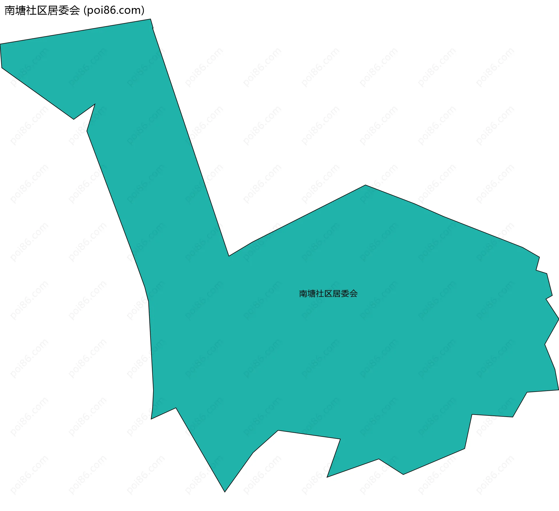 南塘社区居委会边界地图