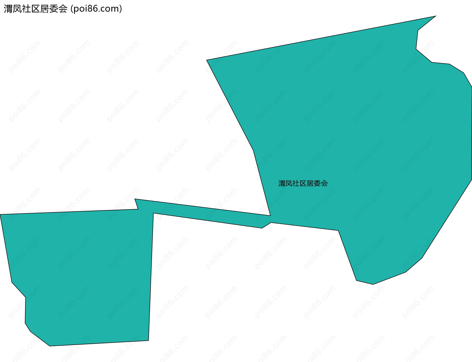 渭凤社区居委会边界地图